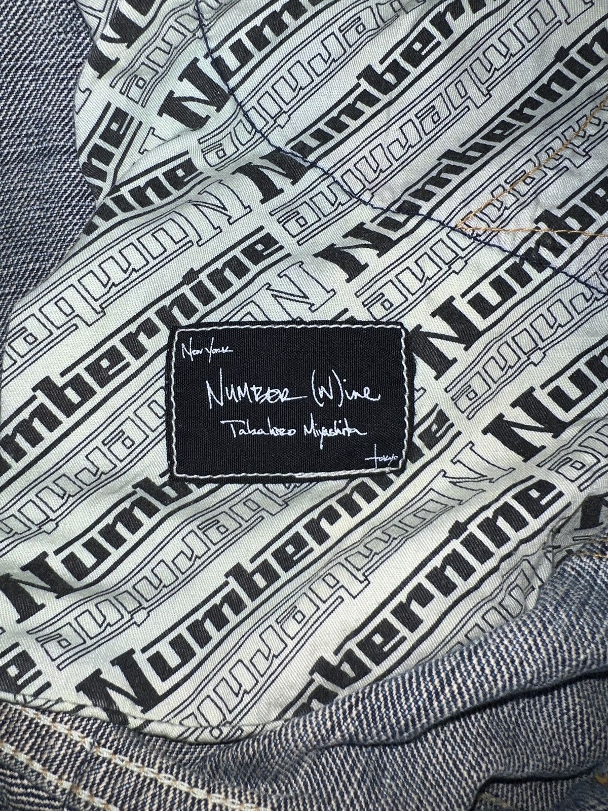 Number (N)ine aw03 kurt cobain patch jeans Size US 30 / EU 46 - 5 Thumbnail