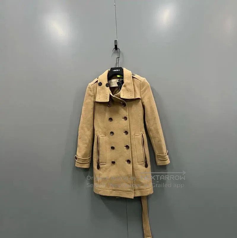 Burberry Burberry Long Khaki Cotton Coat for Women. Size XXS / US 00 / IT 34 - 1 Thumbnail