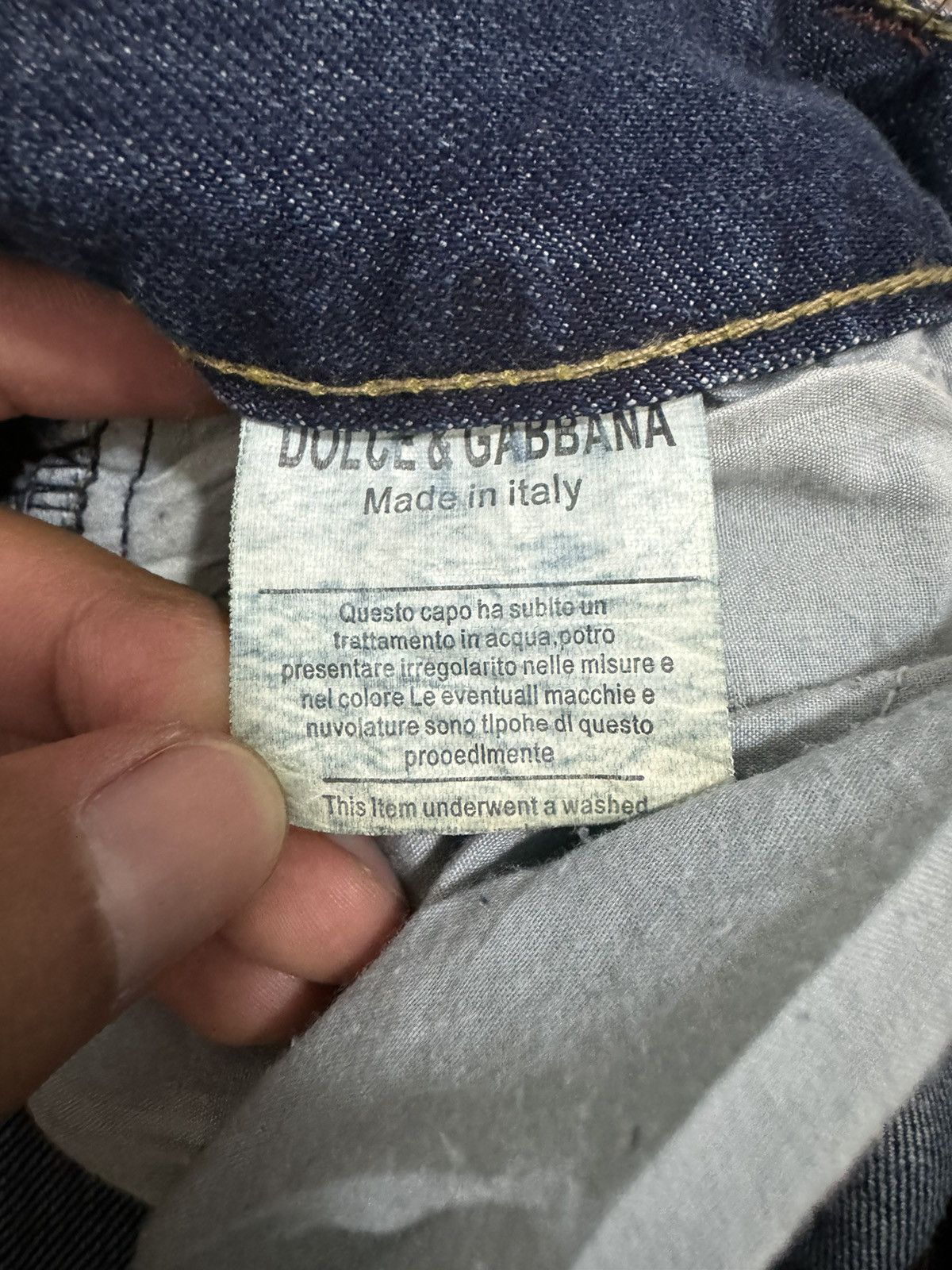 Dolce & Gabbana × Vintage Dolce & Gabbana Blue Faded Jeans Size US 30 / EU 46 - 10 Thumbnail