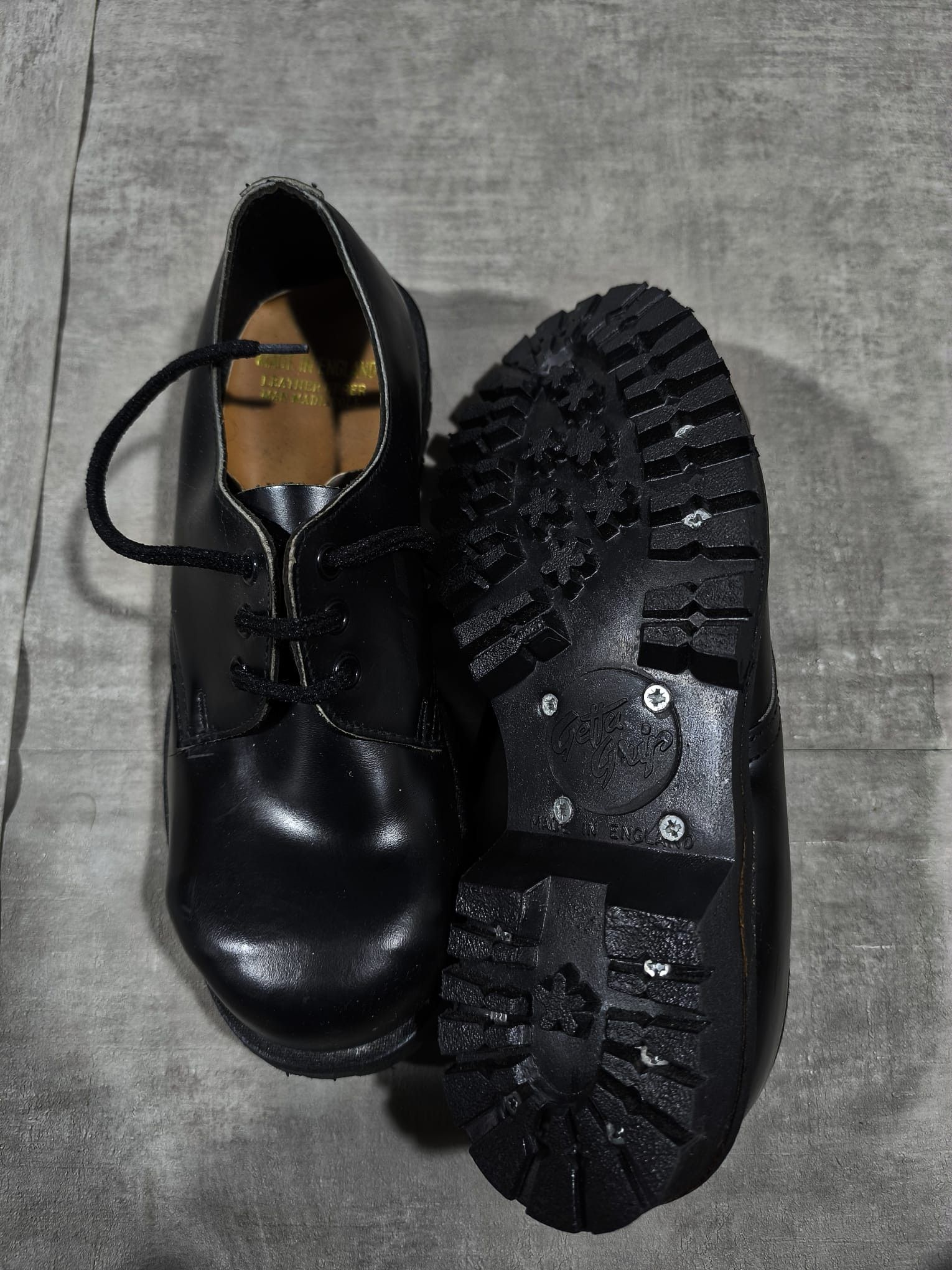 Seditionaries VTG CHUNKY STEEL CAP TOE GETTA GRIP ENGLAND Size US 7 / IT 37 - 4 Thumbnail