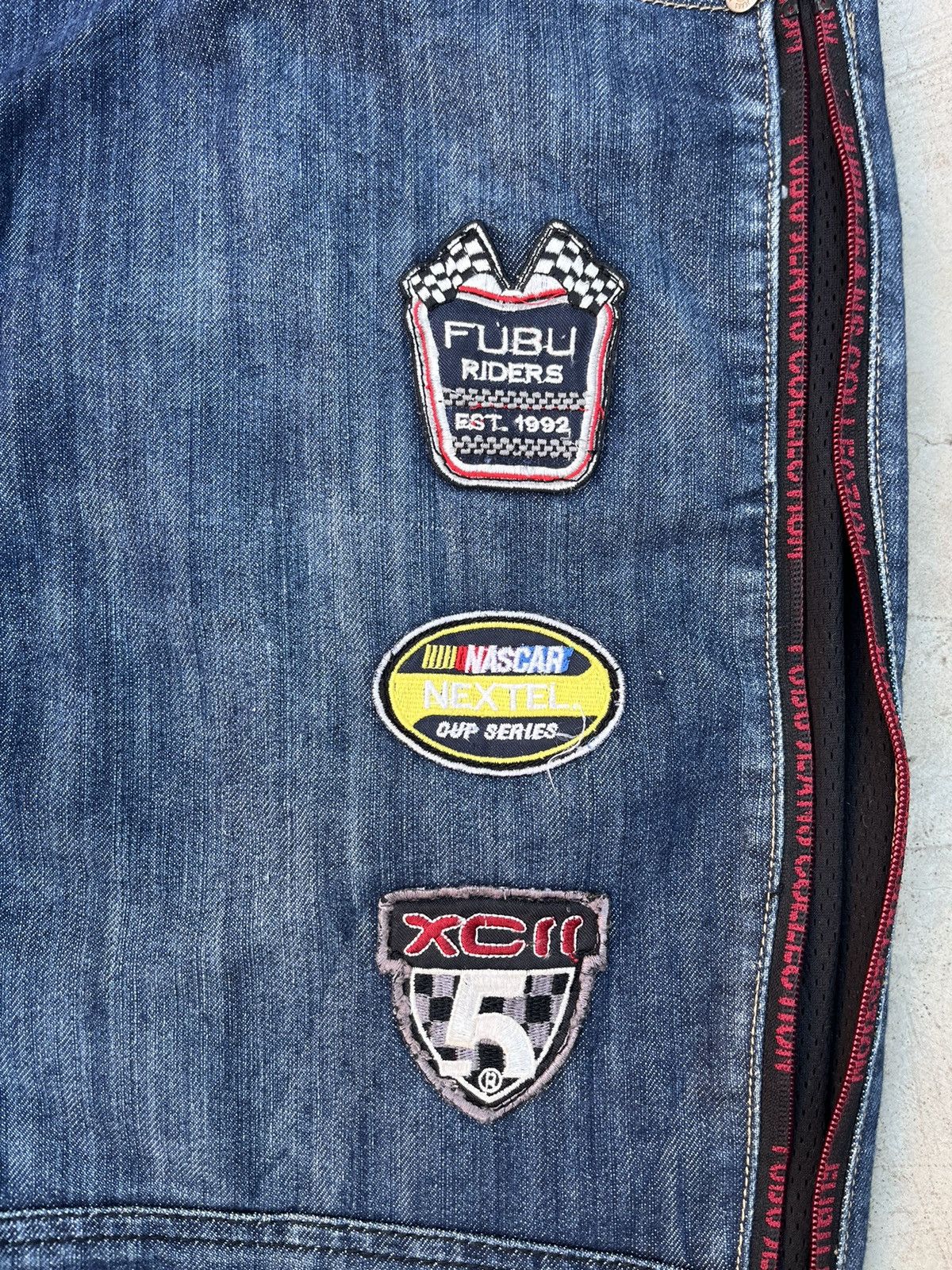 Fubu × Japanese Brand × Vintage CRAZY 90s FUBU NASCAR 🏎️ Size US 34 / EU 50 - 4 Thumbnail