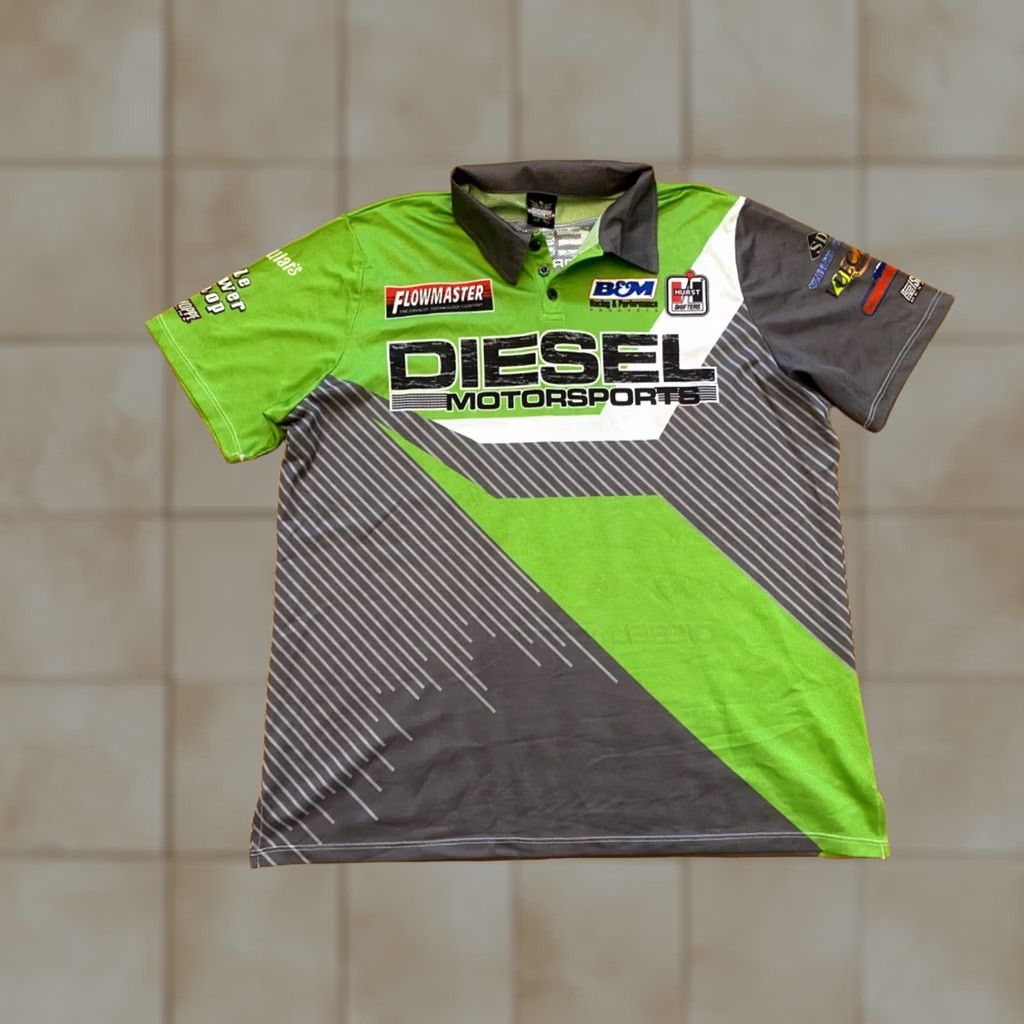 Diesel B&M Racing Performance Shirt Flowmaster Hurst NHRA Diesel Motorsports T-Shirt XXL Black Men Short Sleeve Crew Neck Preshrunk Racing Size US XXL / EU 58 / 5 - 1 Thumbnail
