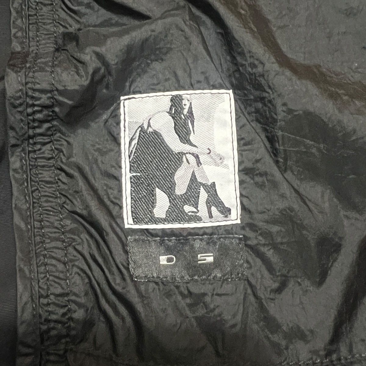 Rick Owens Drkshdw Rick Owens DRKSHDW Denim/Leather Patchwork Bomber Jacket Size US XS / EU 42 / 0 - 8 Thumbnail