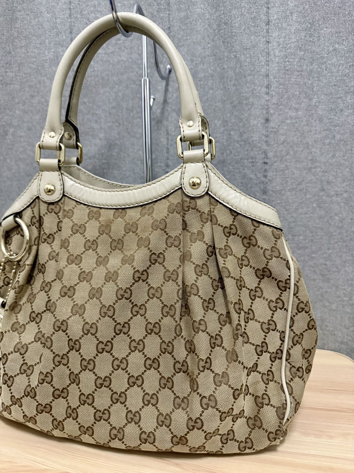 Gucci Vintage Gucci Sukey beige GG Canvas Size ONE SIZE - 2 Thumbnail