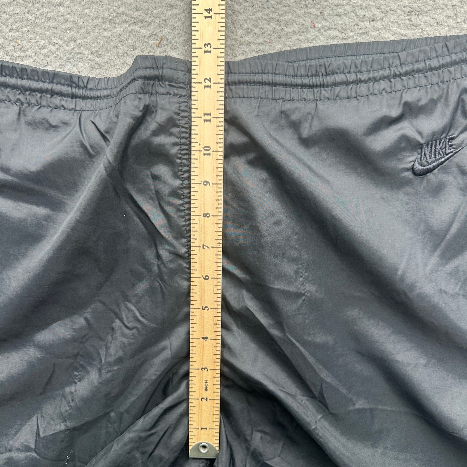 Nike Vintage 90s Nike Gray Tag Windbreaker Pants Mens Large Black Size US 35 - 6 Thumbnail