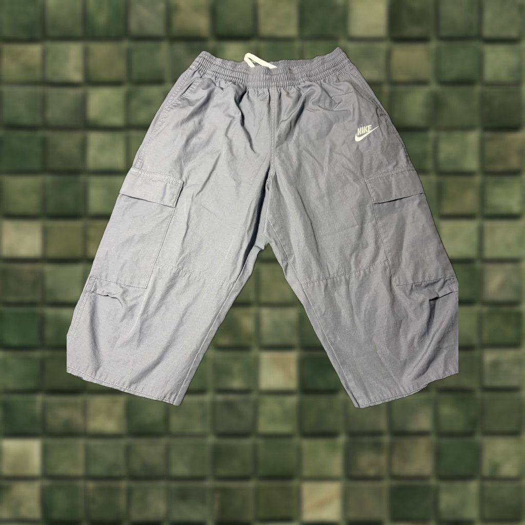 Nike Nike Pants Mens Small Blue Woven Cargo Ripstop Snap Pockets DX0613 Cutoff RW Hem Cargo Pocket Elastic Waist Pockets Mens Blue Nike Size US 29 - 1 Thumbnail