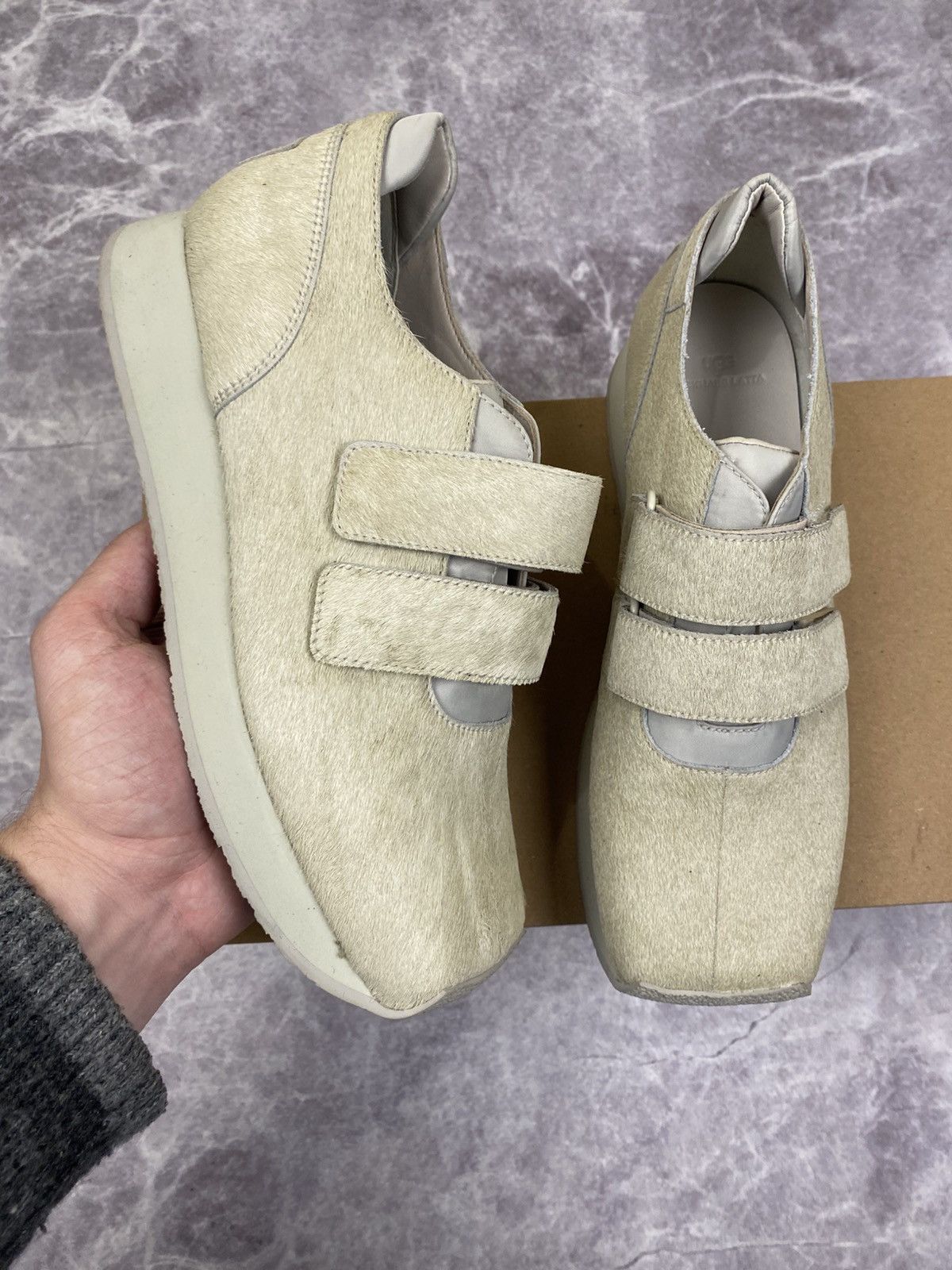 Eckhaus Latta Ugg X Eghaus Latta Square Toe Leather Low Top Sneakers 38 Size US 8 / IT 38 - 1 Thumbnail
