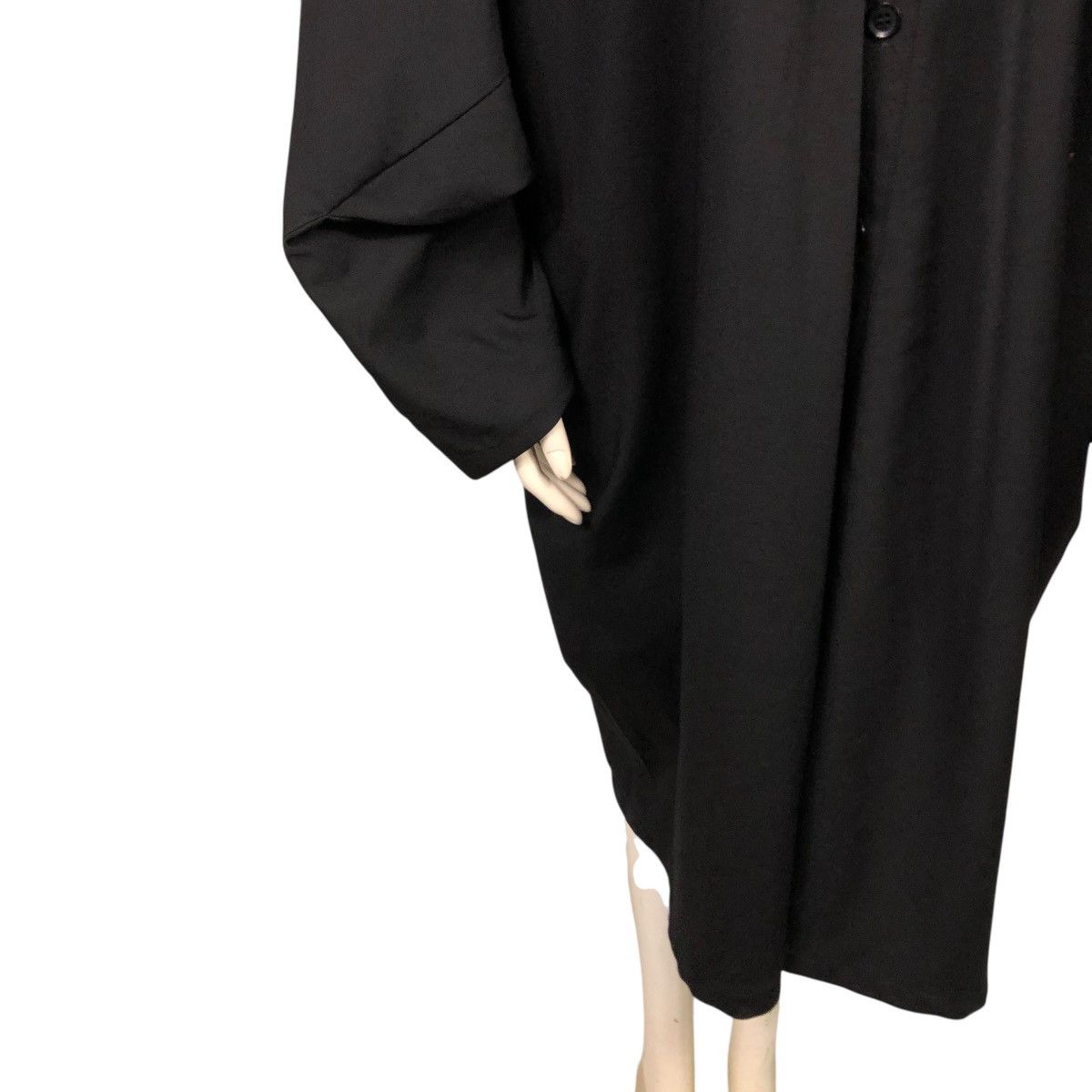 Yohji Yamamoto 🔥RICH BLACK VINTAGE YOHJI YAMAMOTO OVERSIZE JACKET RUNWAY Size US L / EU 52-54 / 3 - 5 Thumbnail