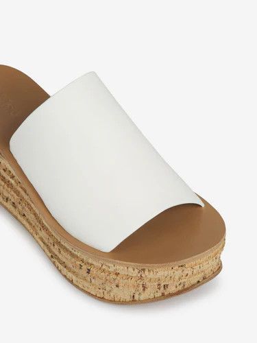 Chloe o1y0825 Wedge Heel Slippers in White Size US 11 / IT 41 - 2 Thumbnail