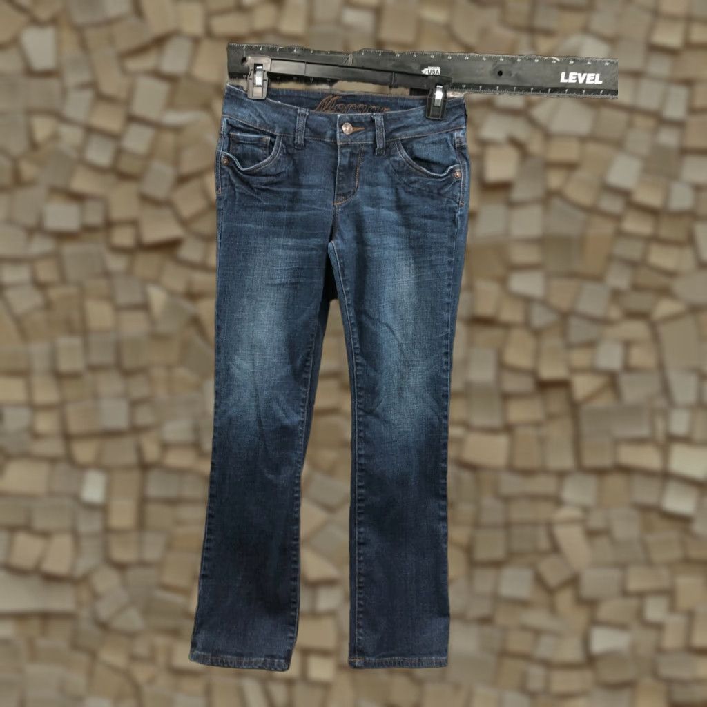 Vintage VINTAGE dELiA*s MORGAN Jeans Petite 4P Womens Medium Blue Straight Denim Pocket Zipper Button Urban Classic 90s Womens Size 27" / US 4 / IT 40 - 1 Thumbnail