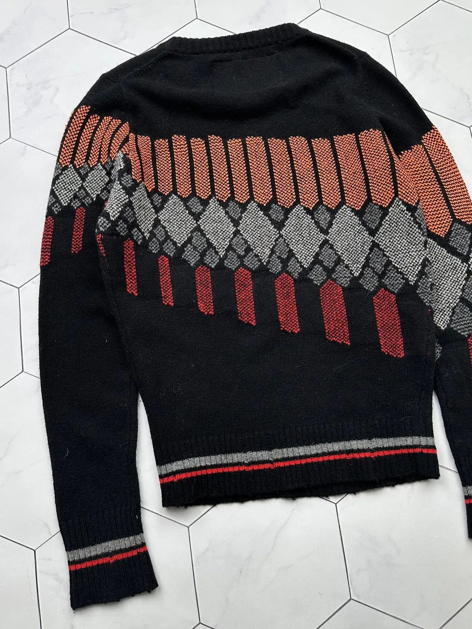 Diesel Diesel Vintage Distressed Wool Sweater (B212) Size M / US 6-8 / IT 42-44 - 7 Thumbnail