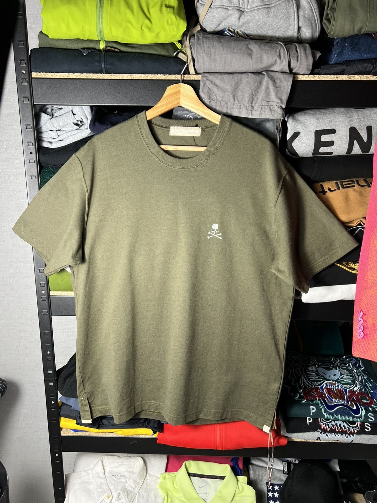 Mastermind World 💀 Y2K Mastermind World Rare Olive Green Skull Logo Tee L Size US L / EU 52-54 / 3 - 1 Thumbnail