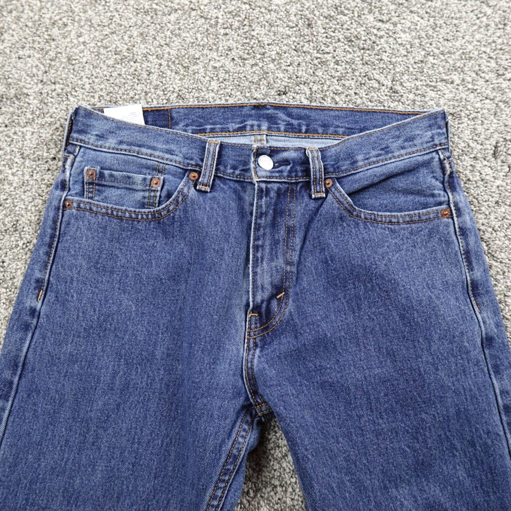 Levi's Levi's Jeans 505 Straight Denim Blue 30X30 Mens Regular Cotton Jeans Size US 30 / EU 46 - 6 Thumbnail