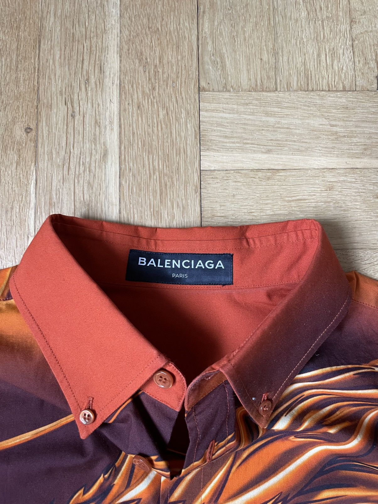 Balenciaga Oversized Dragon Shirt Size US S / EU 44-46 / 1 - 2 Thumbnail