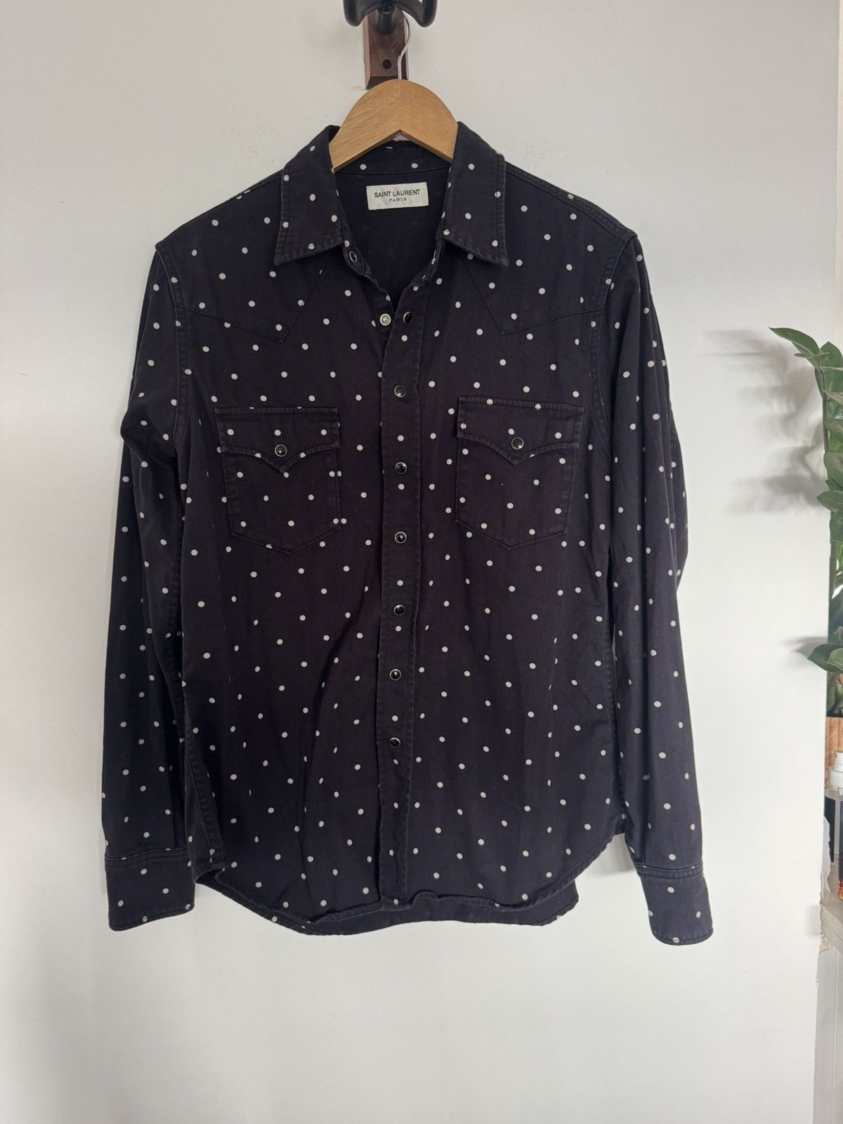 Saint Laurent Paris Western Polka Dot shirt Size US L / EU 52-54 / 3 - 1 Thumbnail