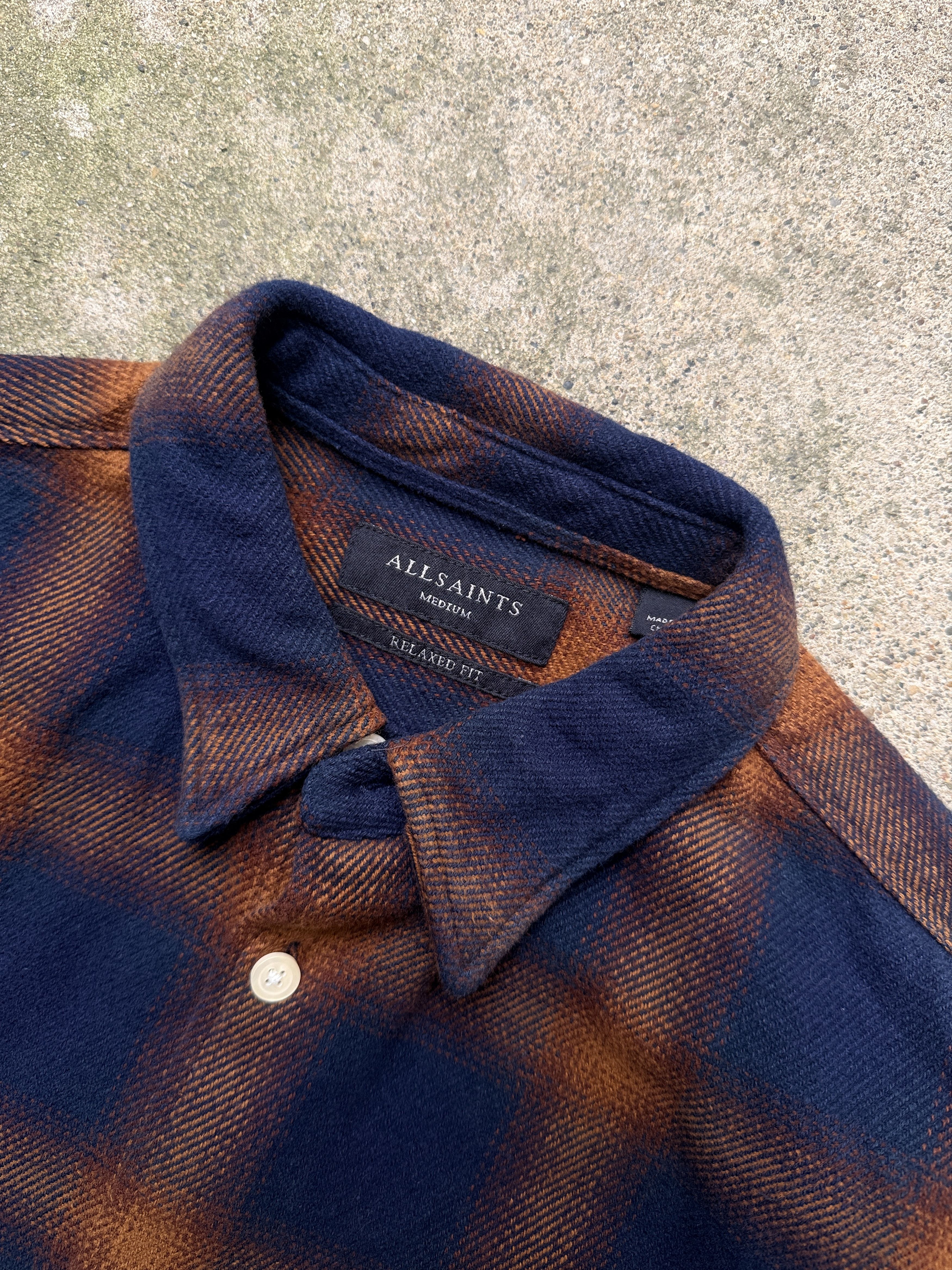 Allsaints allsaints flannel shirt relaxed fit shadow plaid sz m Size US M / EU 48-50 / 2 - 3 Thumbnail