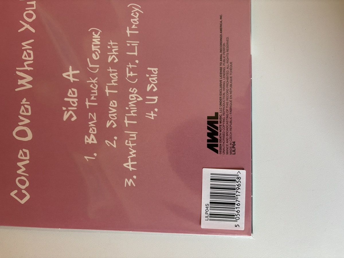 Lil Peep Lil Peep Come Over When You’re Sober Spotify Only Exclusive Size ONE SIZE - 5 Thumbnail