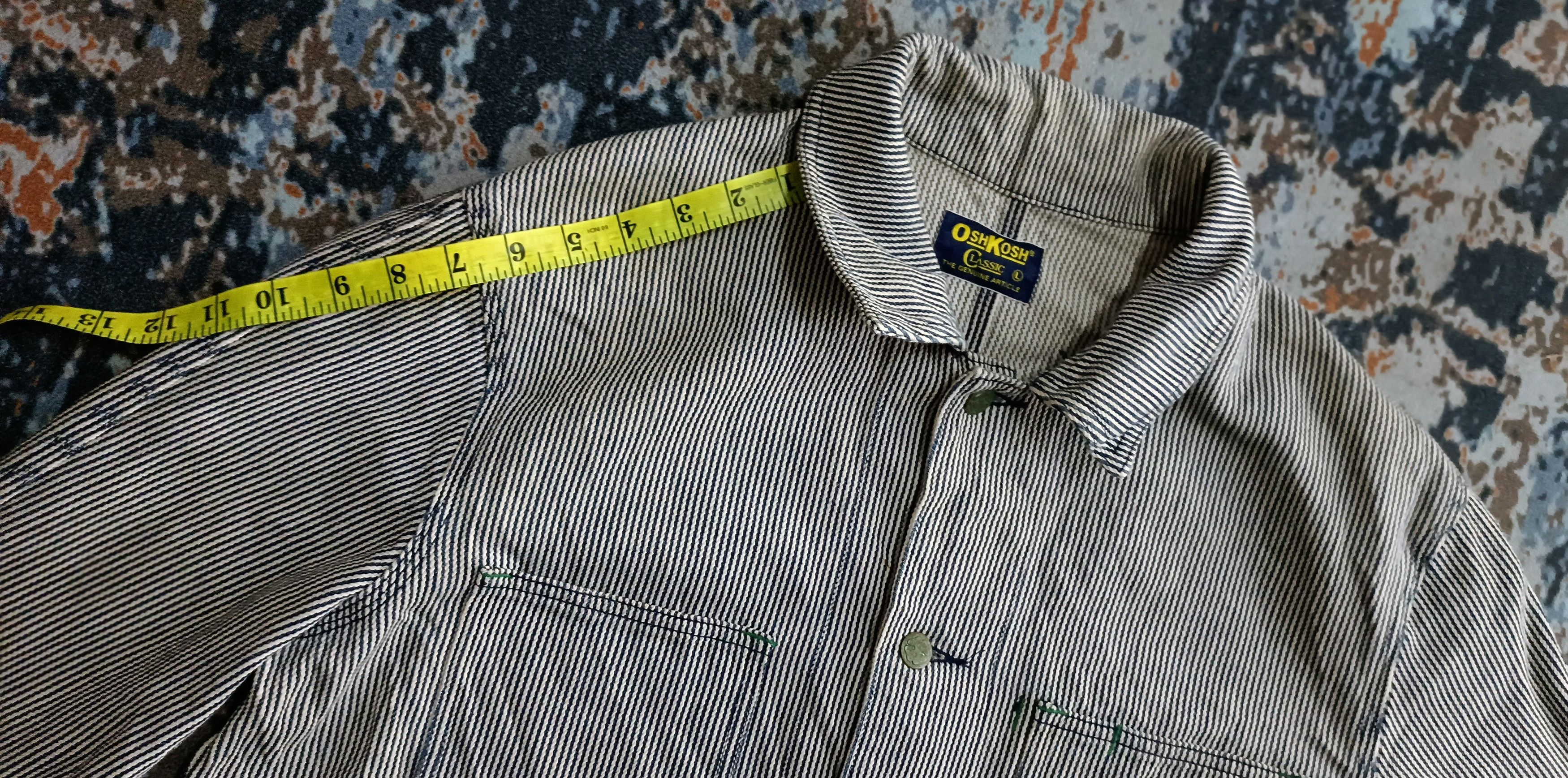 Oshkosh 💥Rare💥Oshkosh Classic Vintage Hickory Workers Chore Jacket Size US L / EU 52-54 / 3 - 15 Thumbnail