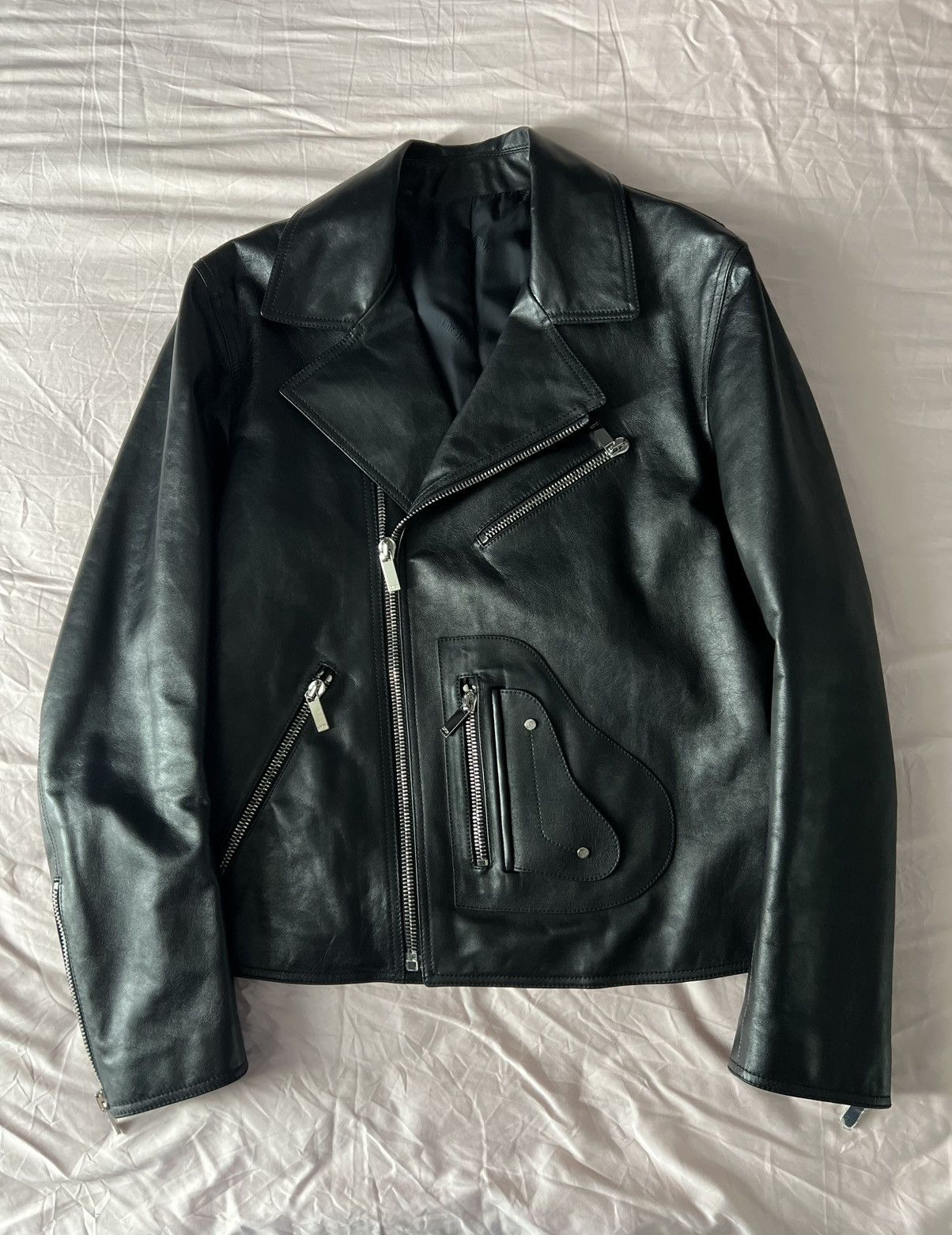 Dior Dior Motorcycle Saddle Leather Jacket Size US M / EU 48-50 / 2 - 2 Thumbnail
