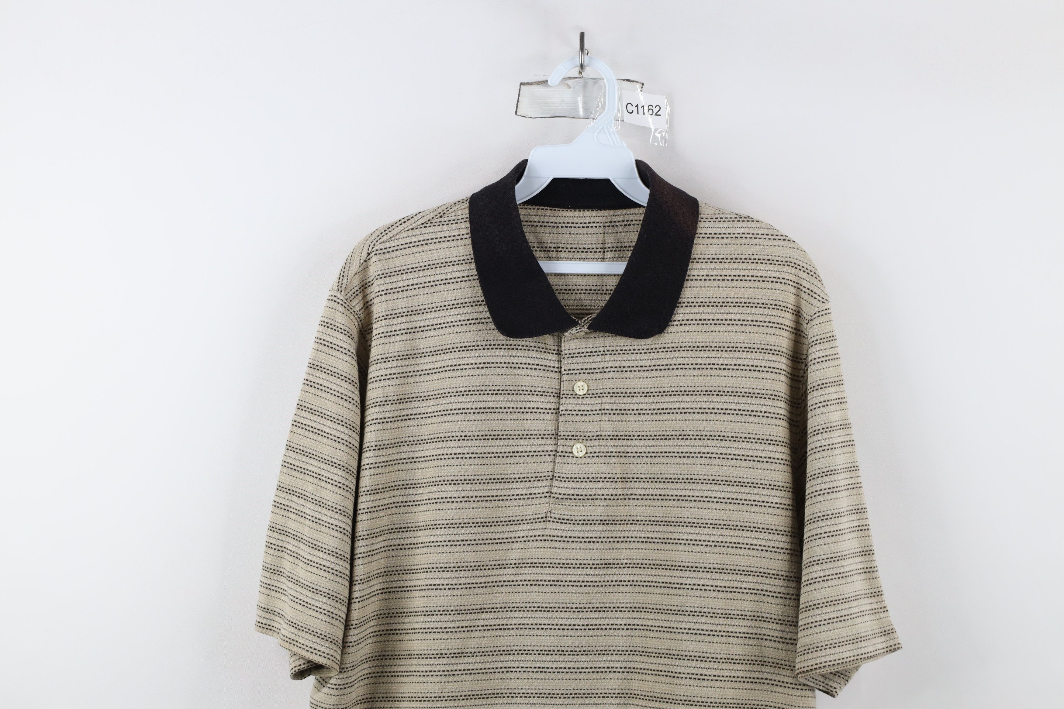 Vintage Vintage 90s Streetwear Knit Short Sleeve Golf Polo Shirt Size US XL / EU 56 / 4 - 2 Thumbnail