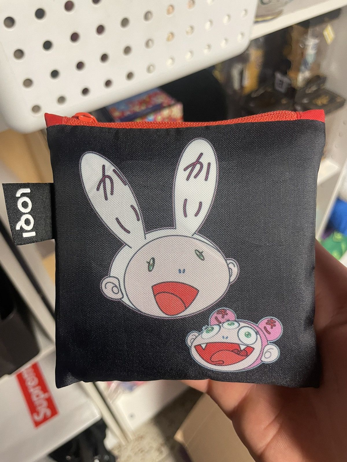 Takashi Murakami x Kaikai KiKi X Loqi Black Tote Bag