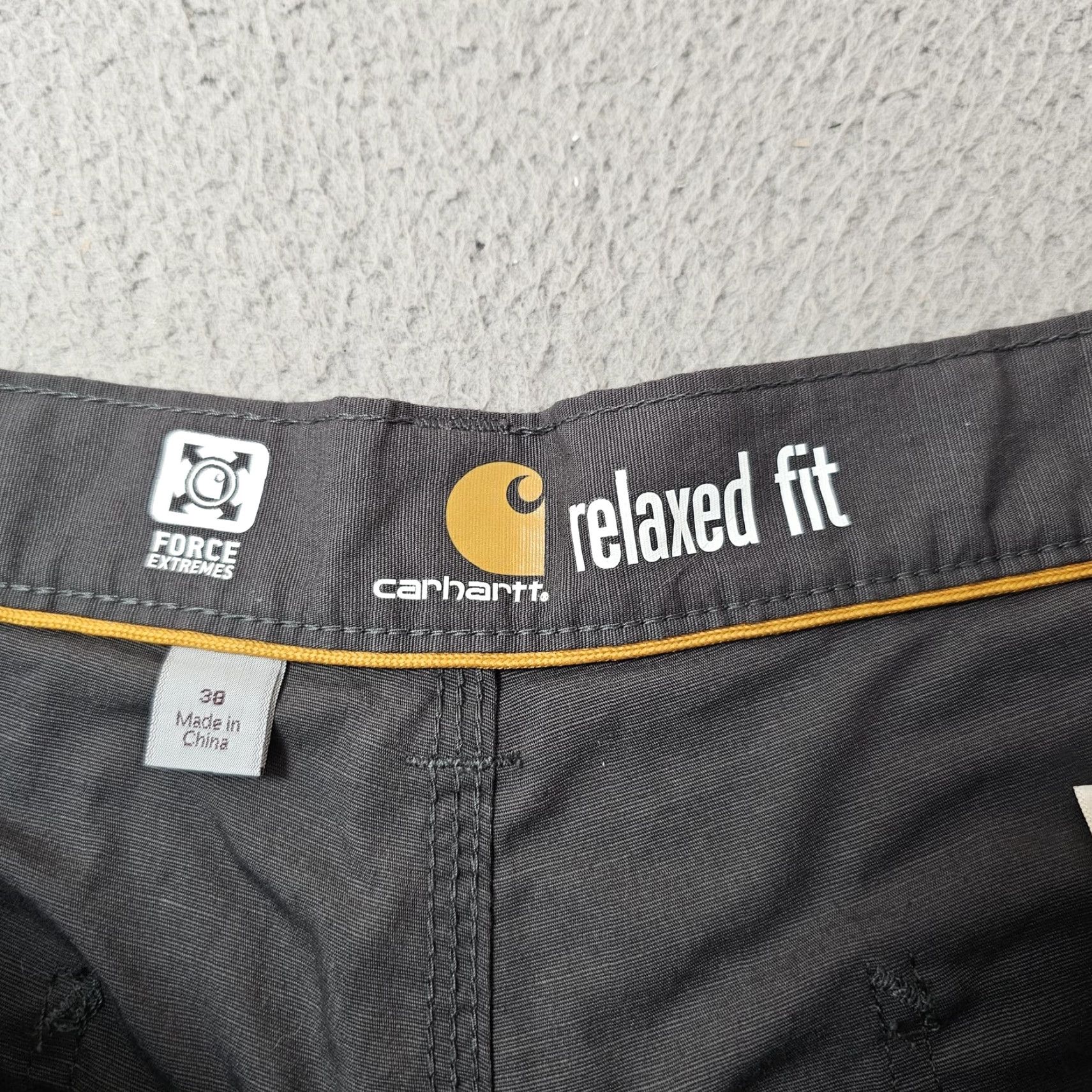 Carhartt Carhartt Shorts Mens 38 Gray Force Extremes Relaxed Fit Cargo Zip Pocket Work Size US 38 / EU 54 - 3 Thumbnail