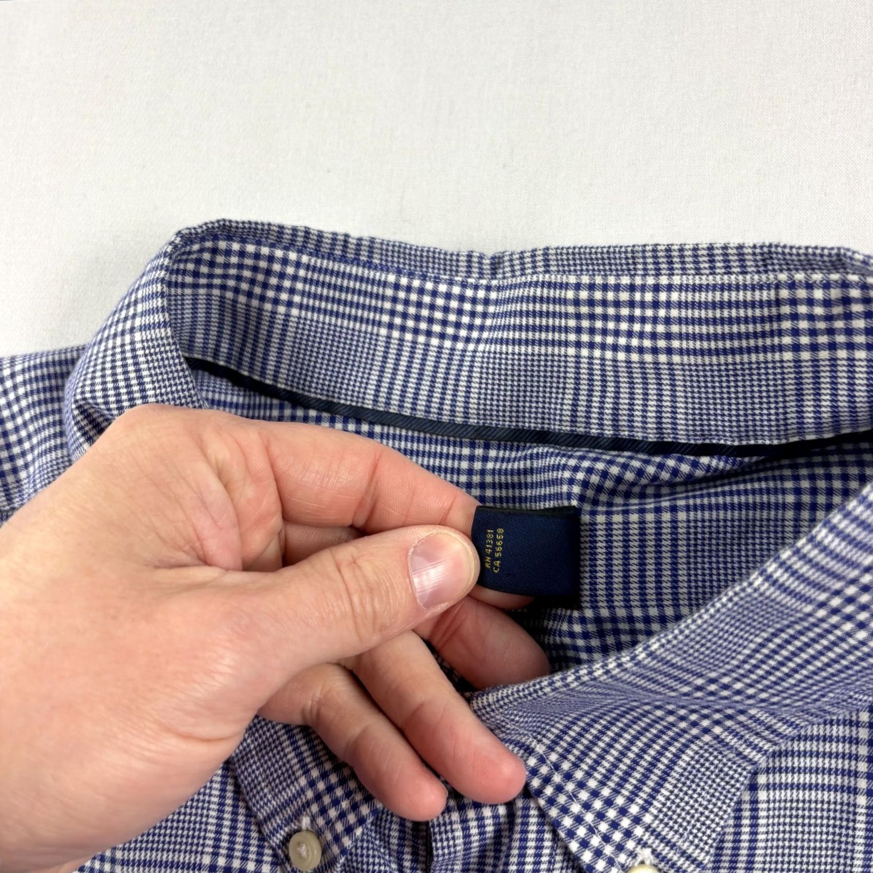 Polo Ralph Lauren Polo Ralph Lauren Shirt Mens 2XLT Tall Blue Plaid Button Up Long Sleeve Size US XXL / EU 58 / 5 - 5 Thumbnail