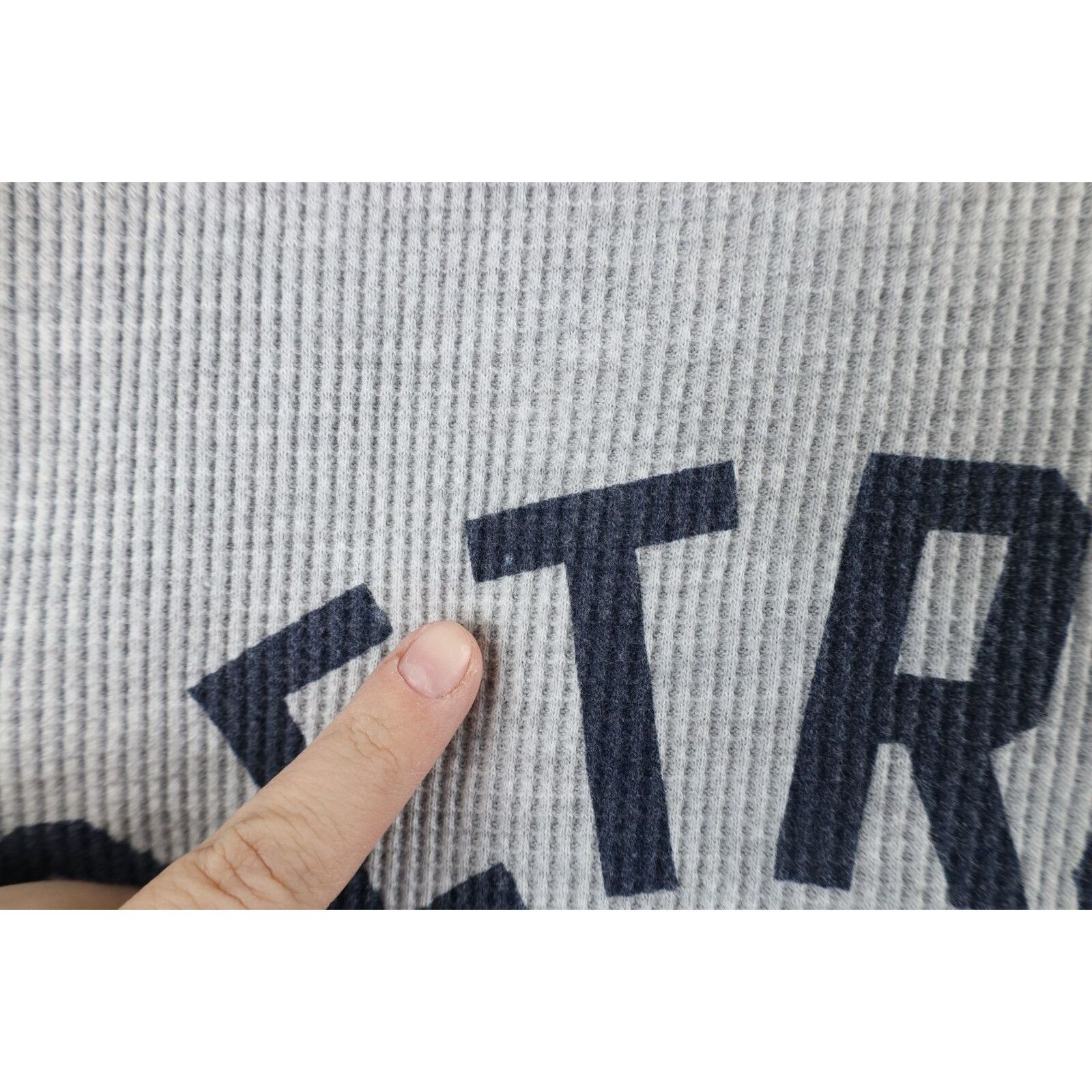 Reebok × Vintage Vintage Reebok Detroit Tigers Thermal Waffle Knit T-Shirt Size US L / EU 52-54 / 3 - 5 Thumbnail