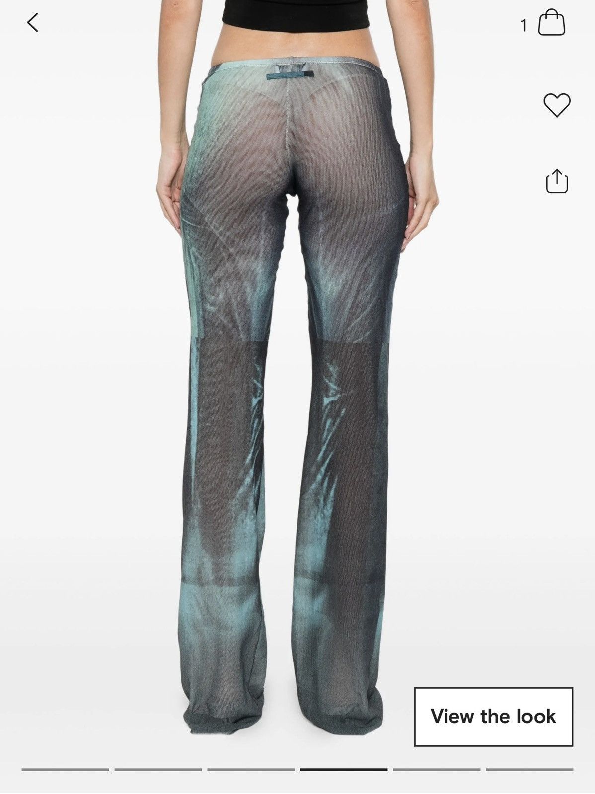 Jean Paul Gaultier JPG Mesh Trousers Size 28" / US 6 / IT 42 - 2 Thumbnail