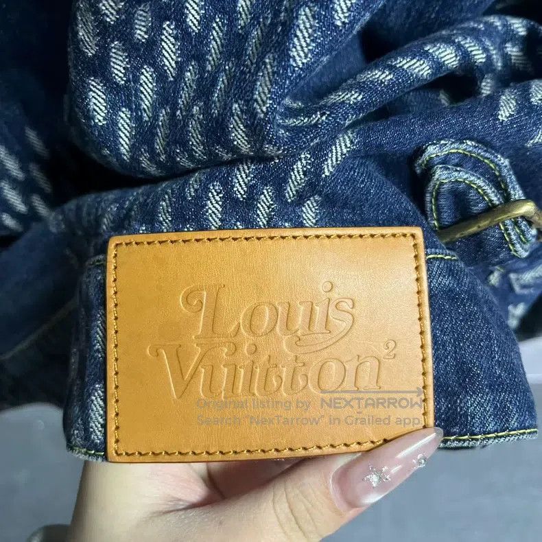 Louis Vuitton Louis Vuitton Navy Blue Logo Plaid Full Print Patchwork De Size US M / EU 48-50 / 2 - 5 Thumbnail