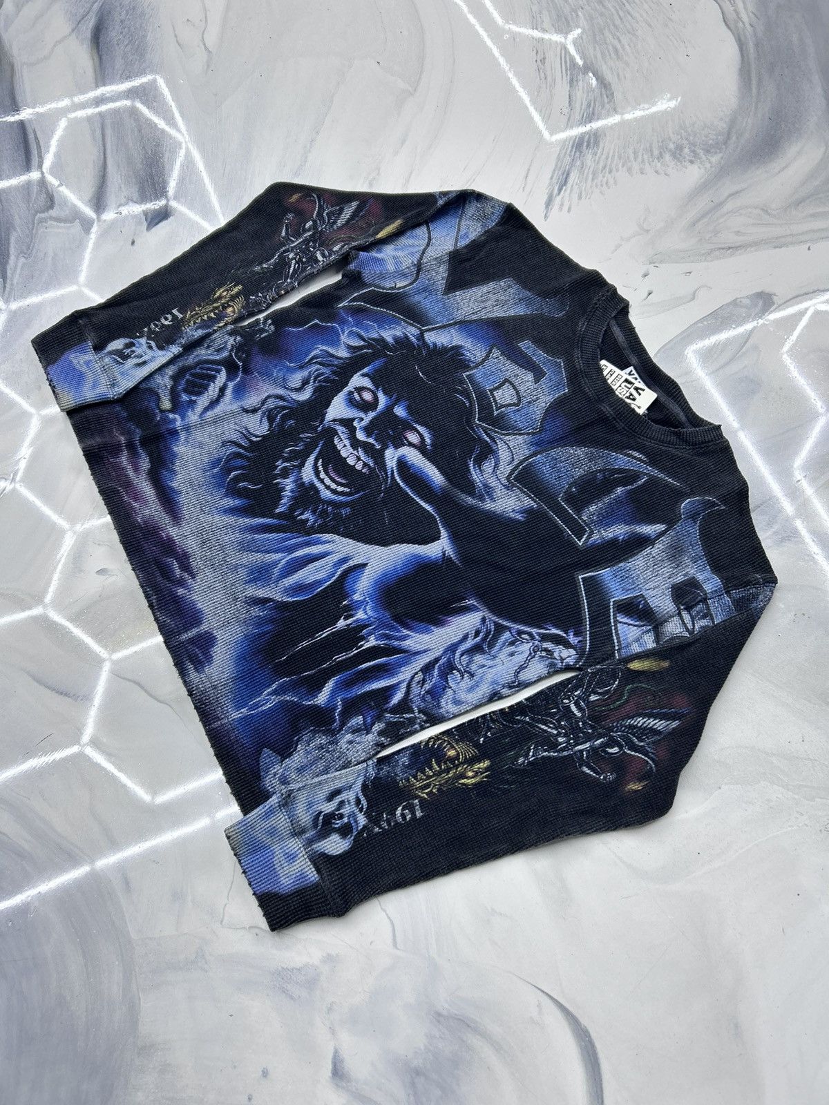 Vale Vale Fear Thermal Longsleeve Tee Black Blue Size L Size US L / EU 52-54 / 3 - 3 Thumbnail