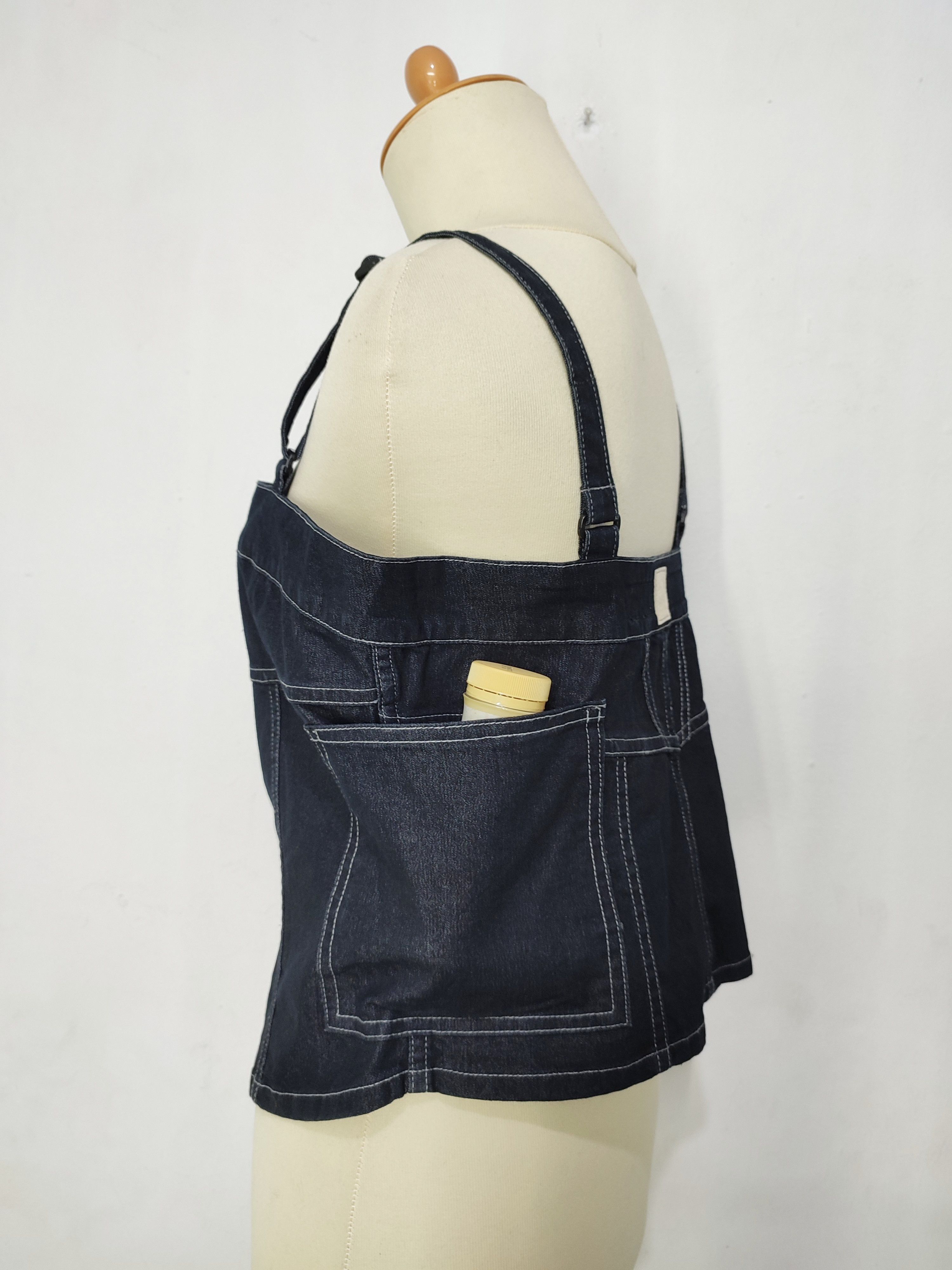Marithe + Francois Girbaud GRAIL🔥 Vtg Marithe Francois Girbaud Y2K DenimTop Size M / US 6-8 / IT 42-44 - 4 Thumbnail