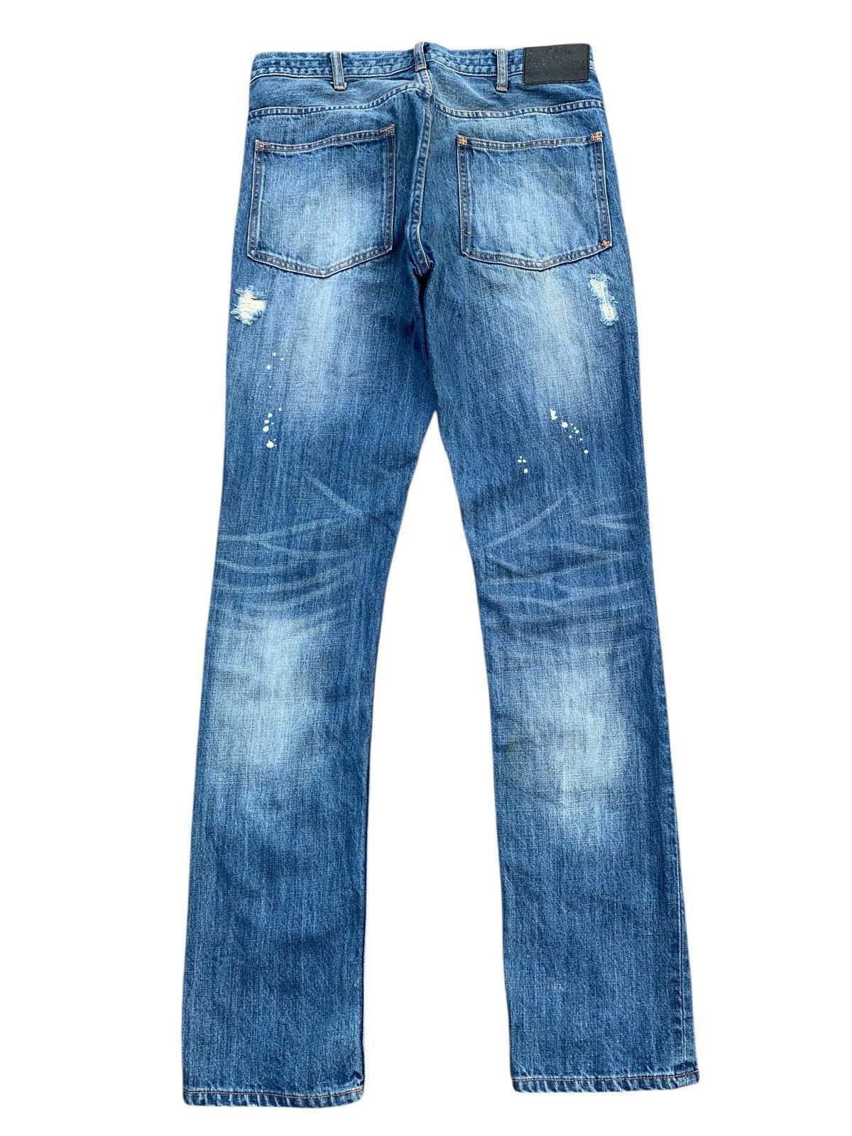 Kapital NUMBER (N)INE PATCHWORK MUSIC NOTE DISTRESSED DENIM JEANS Size US 30 / EU 46 - 2 Thumbnail