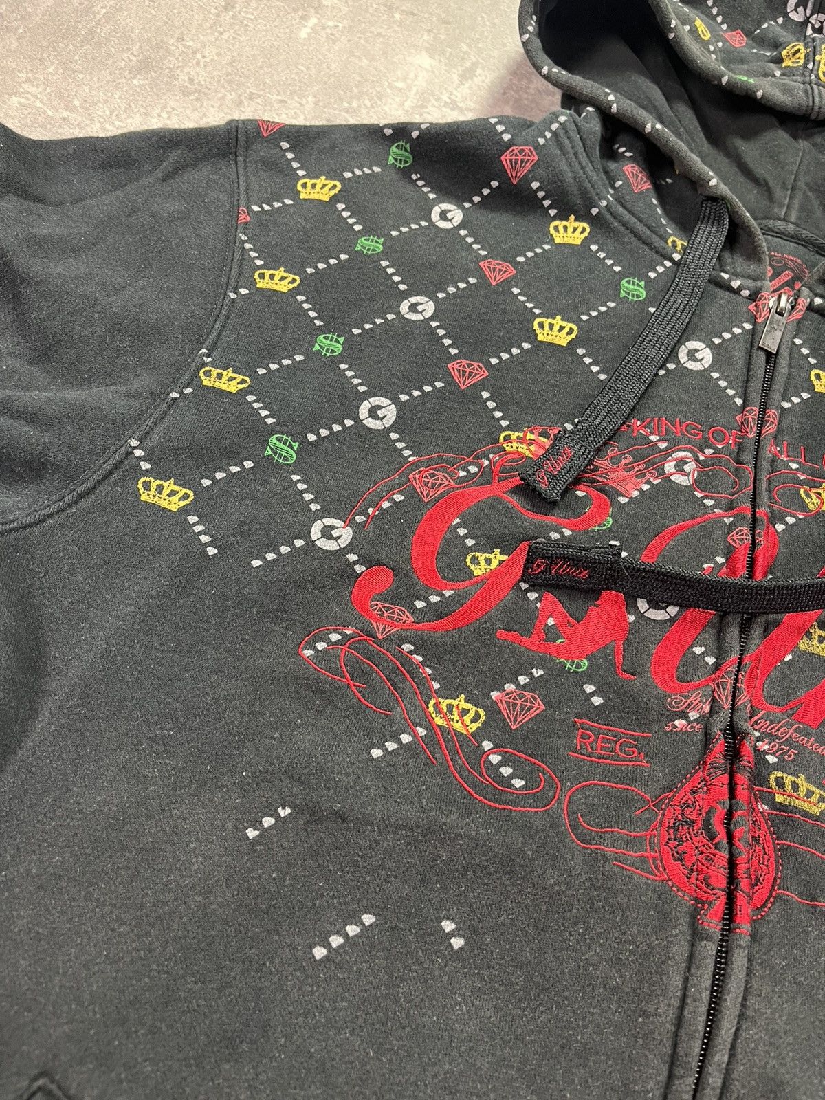 G-Unit G-Unit Printed Casino Motive Baggy Zip Hoodie XL AOP 50 Cent Size US XL / EU 56 / 4 - 6 Thumbnail