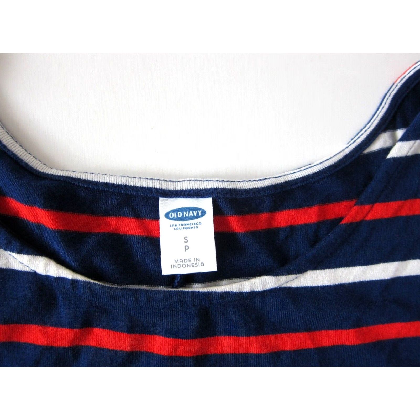 Old Navy Old Navy Red White Blue Stripe Stretch Long Sleeve Shift Dress Small Size S / US 4 / IT 40 - 4 Thumbnail