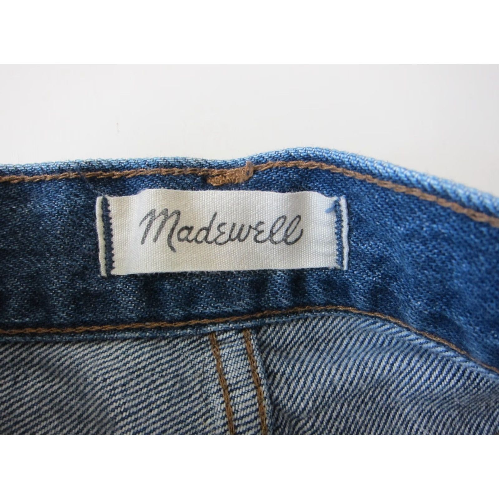 Madewell Madewell 100% Cotton Medium Wash Rigid A-Line Denim Mini Skirt Women 28 Size 28" / US 6 / IT 42 - 5 Thumbnail
