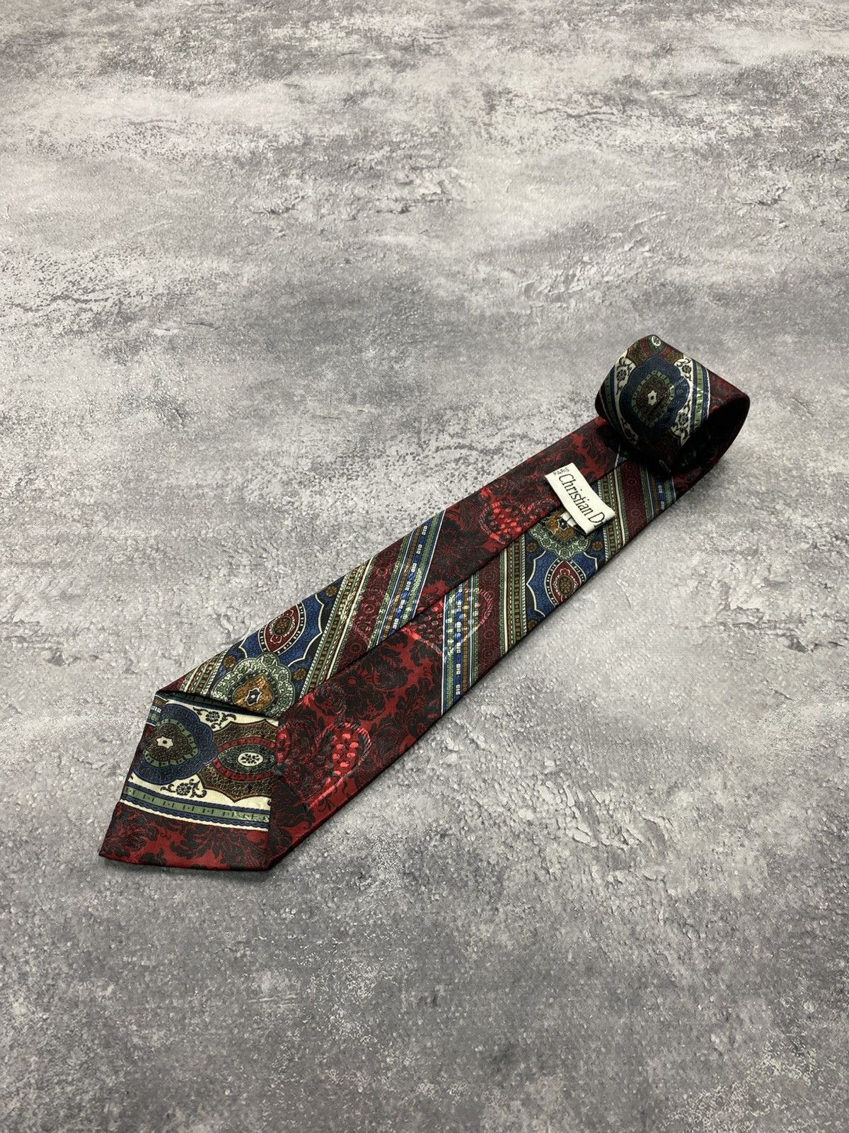 Christian Dior Monsieur Vintage Christian Dior Paris Silk Tie Luxury 90s Necktie Size ONE SIZE - 7 Thumbnail