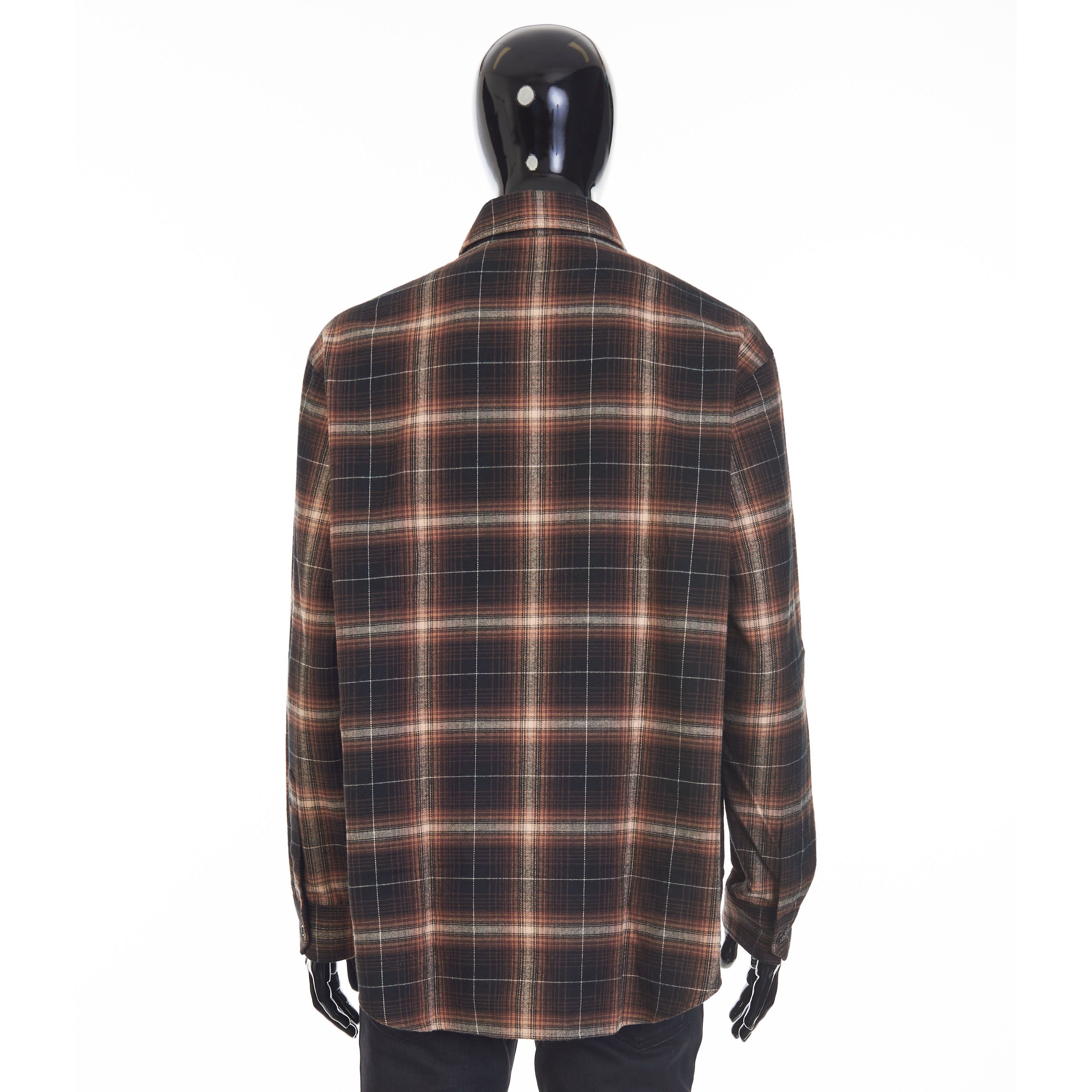 Celine Oversized Lumberjack Shirt In Cotton Checks Size 41 Size US L / EU 52-54 / 3 - 5 Thumbnail