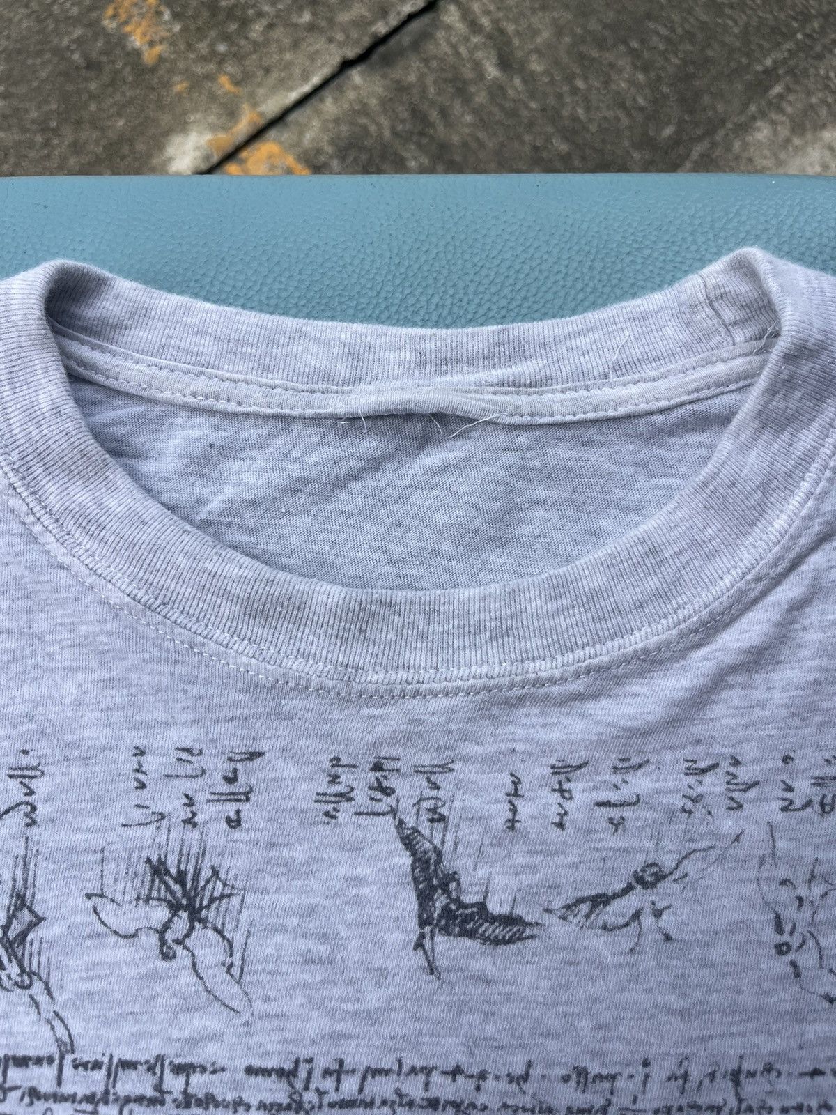 Vintage Vintage Leonardo Da Vinci FIRENZE 90’s Art T-shirt Size US L / EU 52-54 / 3 - 4 Thumbnail
