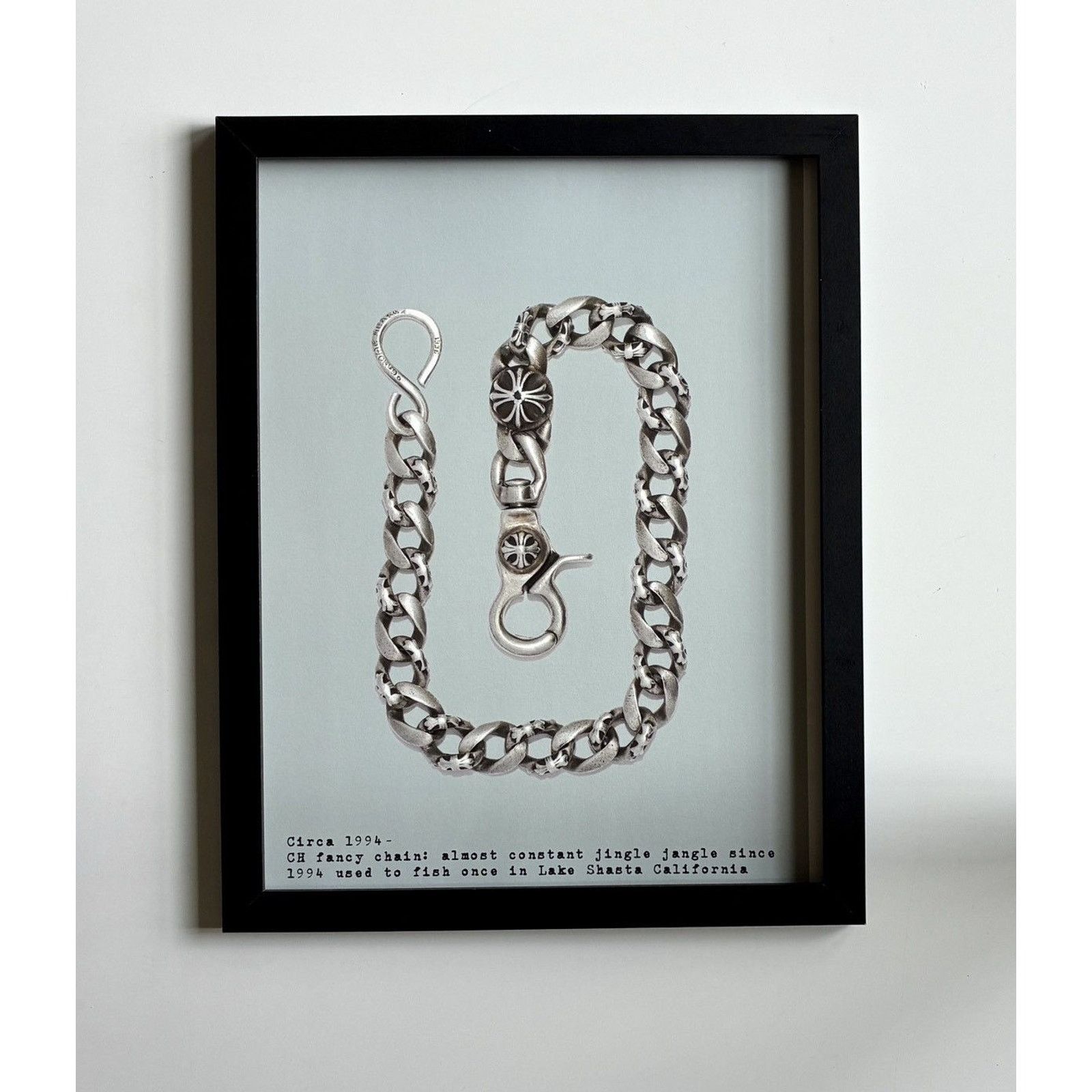 Chrome Hearts × Japanese Brand × Vintage Chrome Hearts chain photo 9x11 Framed poster Size ONE SIZE - 1 Thumbnail