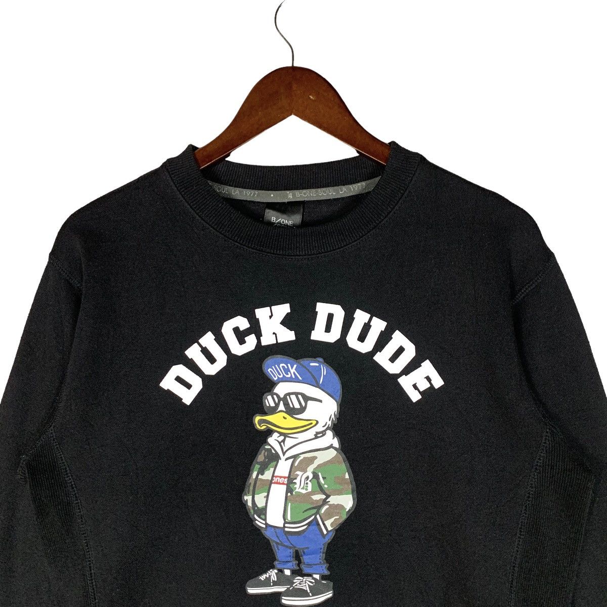 Japanese Brand Vintage B One Soul Duck Dude Lakeside Los Angeles Sweatshirt Size US S / EU 44-46 / 1 - 2 Thumbnail