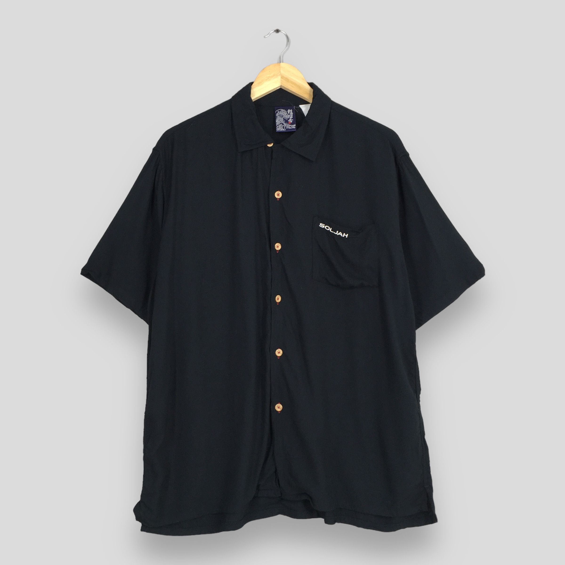 Life's a Beach Vintage Soljah Raijin Devil Japan Sukajan Dragon Shirt M Size US M / EU 48-50 / 2 - 1 Thumbnail