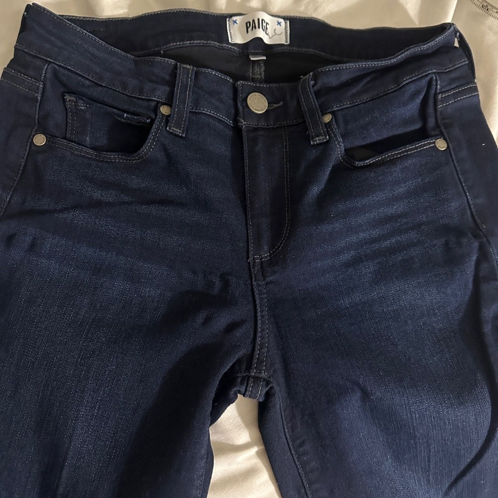 Paige PAIGE Manhattan high-rise bootcut jeans in Eleanor Denim 27 Size 27" / US 4 / IT 40 - 10 Thumbnail