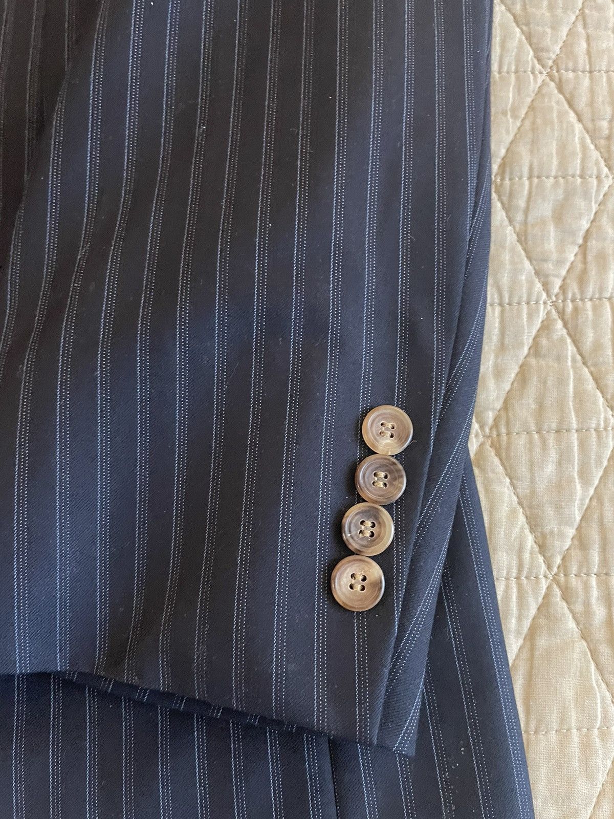 Paul Stuart All Year Weight Super 150's STUART III Suit Size 44L - 3 Thumbnail