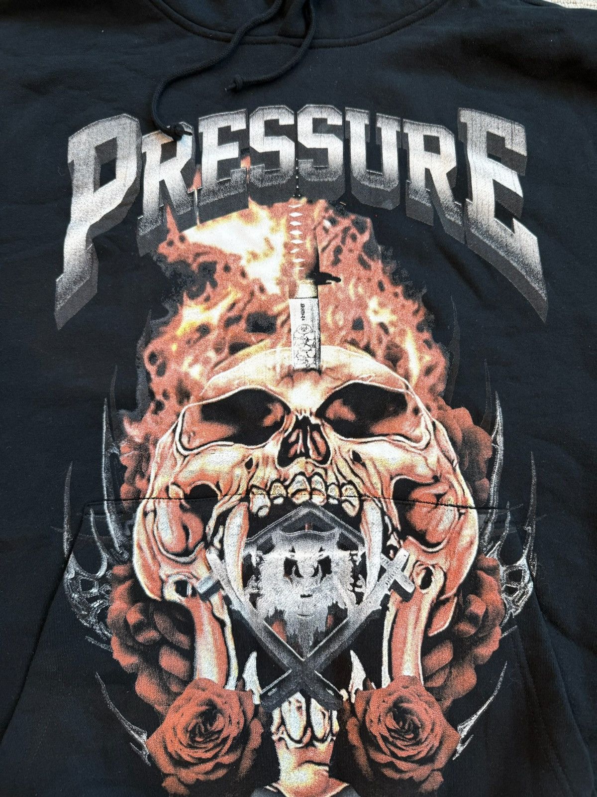 Rap Tees Pressure Skull Hoodie Black size 3XL Size US XXL / EU 58 / 5 - 2 Thumbnail