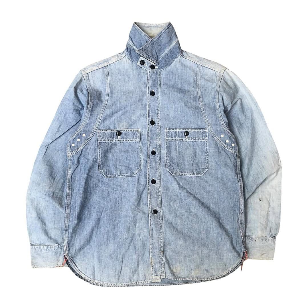 Japanese Brand × Sugar Cane × Toyo Enterprises Vintage sugarcane faded chambray workshirt Size US S / EU 44-46 / 1 - 1 Thumbnail