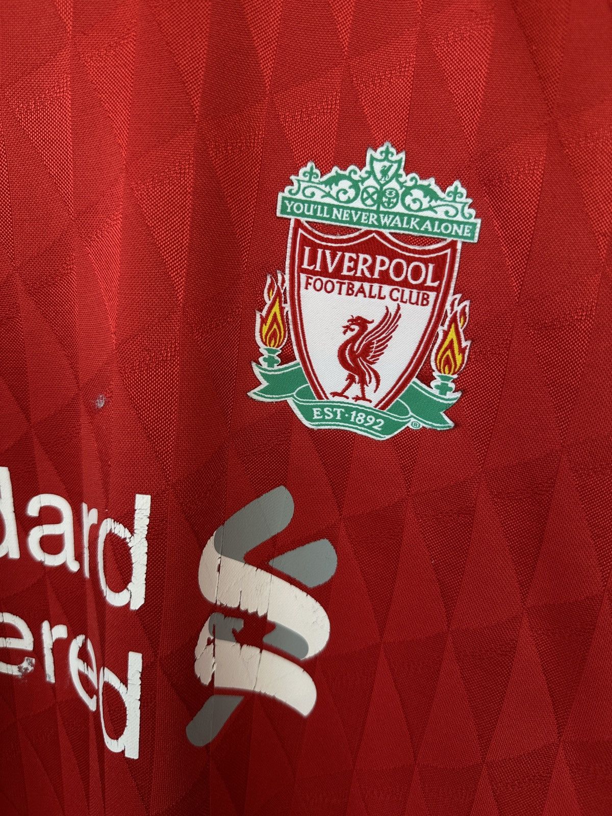 Adidas LIVERPOOL 2010-2012 ADIDAS Home Long Sleeve Soccer Jersey Size US L / EU 52-54 / 3 - 5 Thumbnail