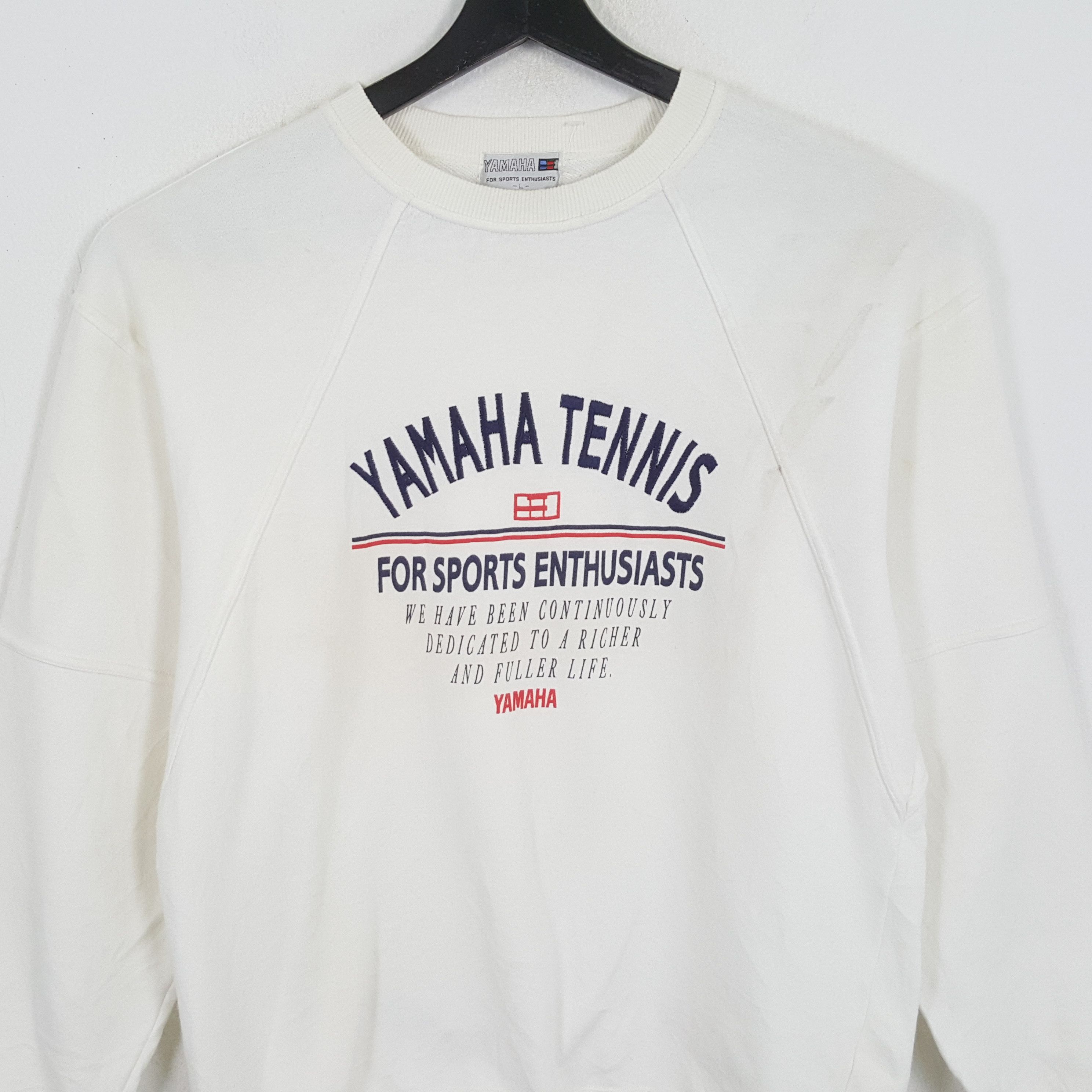 Vintage × Yamaha YAMAHA TENNIS Japanese Brand Center Design Sweatshirt Size US M / EU 48-50 / 2 - 2 Thumbnail