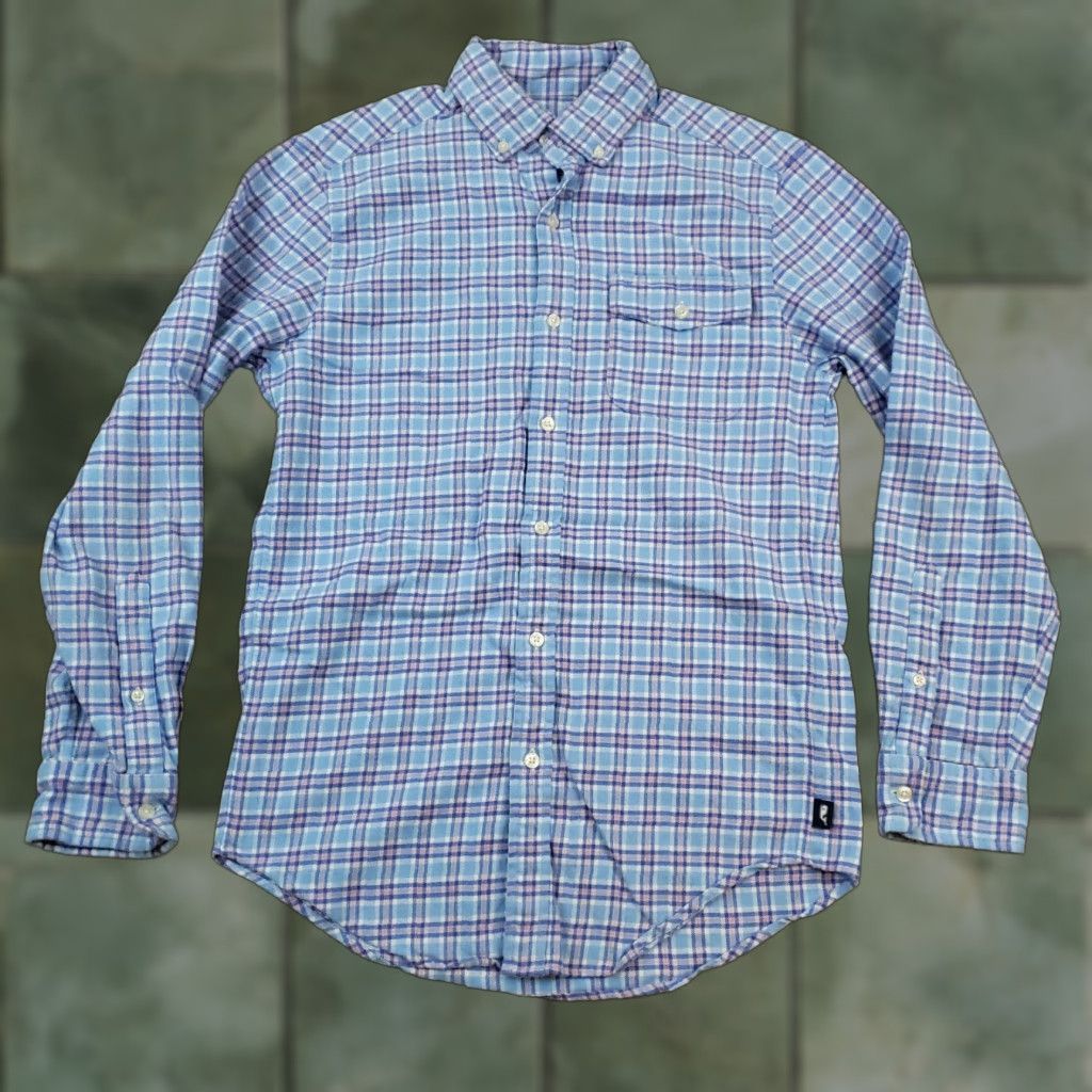 Vineyard Vines Vineyard Vines Mens Blue Pink Plaid Long Sleeve Stretch Button Up Shirt XS Size US XS / EU 42 / 0 - 1 Thumbnail