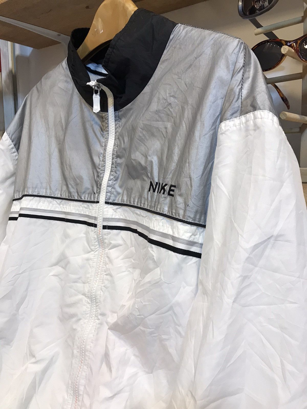 Nike × Vintage Vintage Nike Spell Out Windbreaker Jacket Size US M / EU 48-50 / 2 - 3 Thumbnail